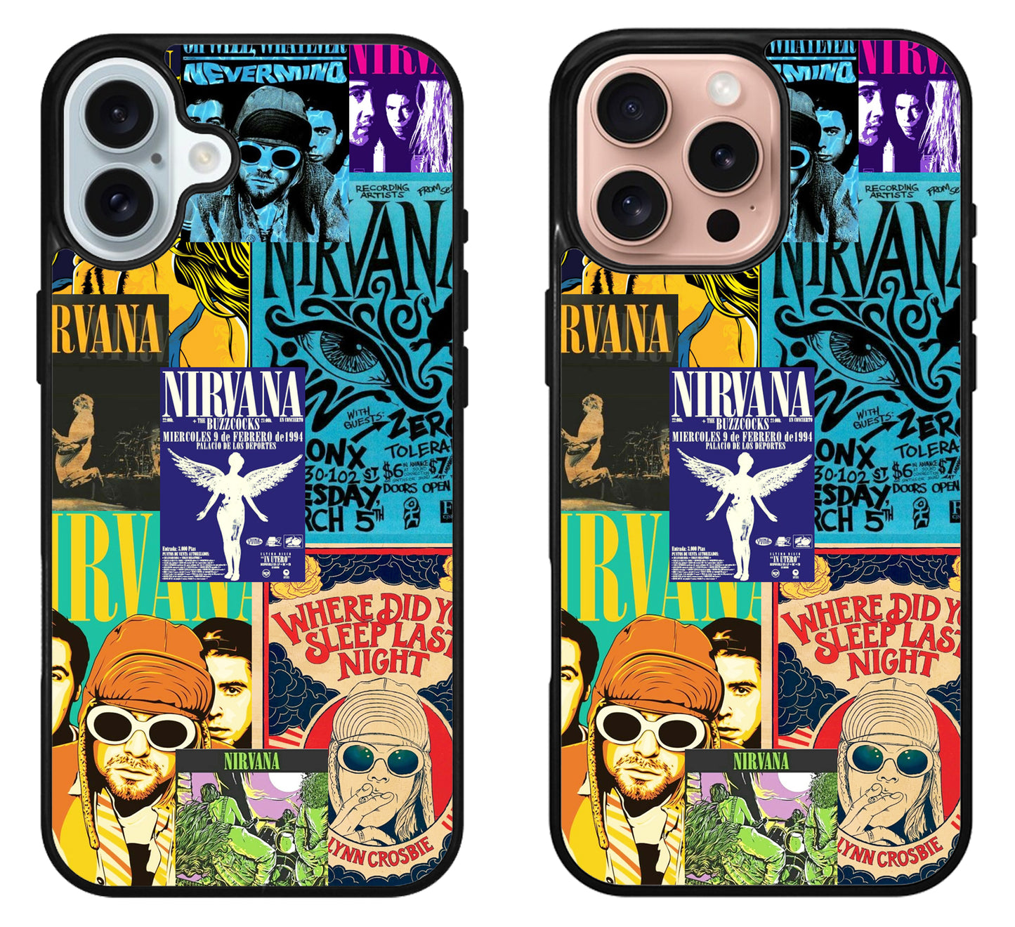 Nirvana Collage iPhone 16 | 16 Plus | 16 Pro | 16 Pro Max Case
