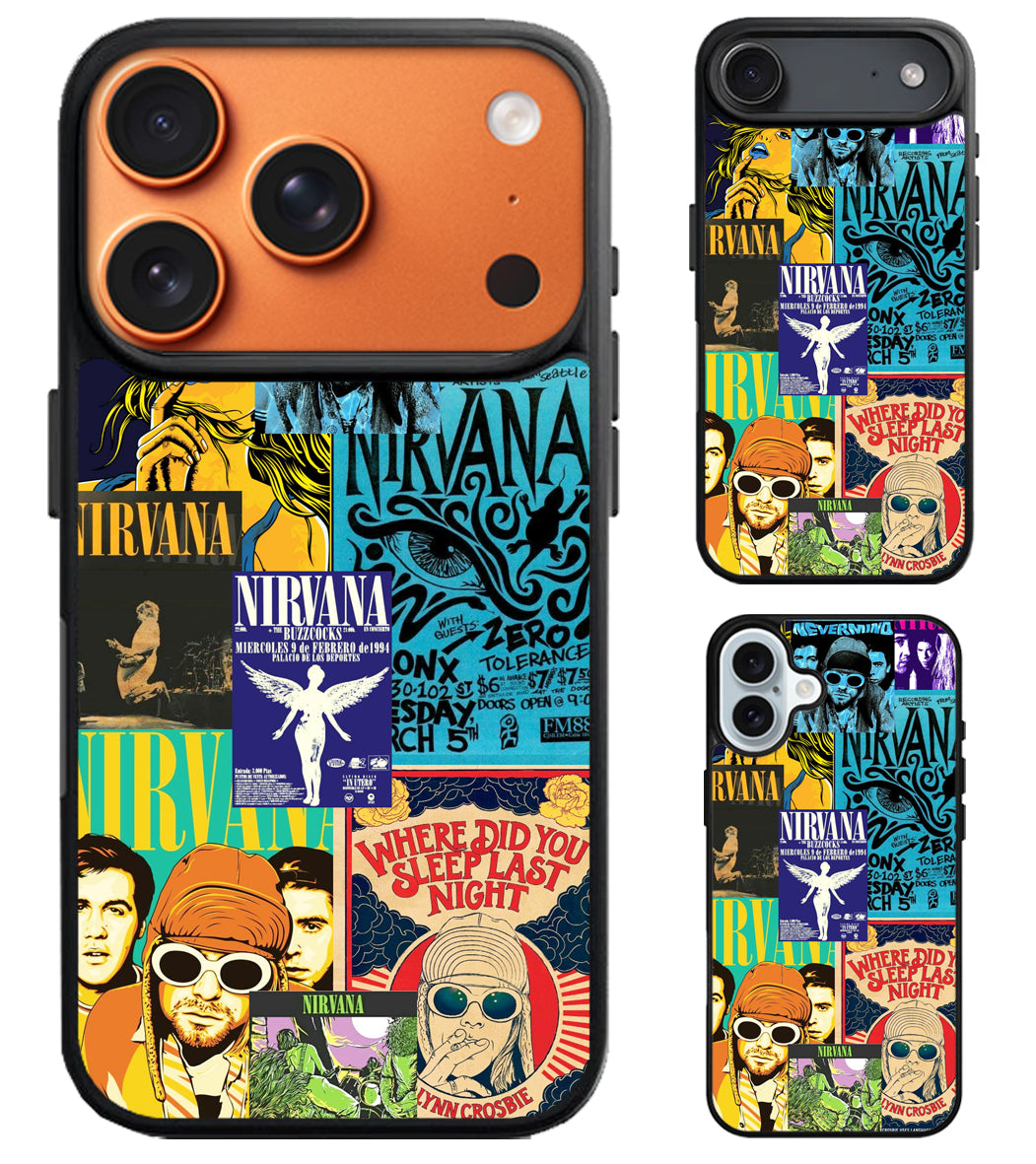 Nirvana Collage iPhone Air | iPhone 17 | 17 Pro | 17 Pro Max Case