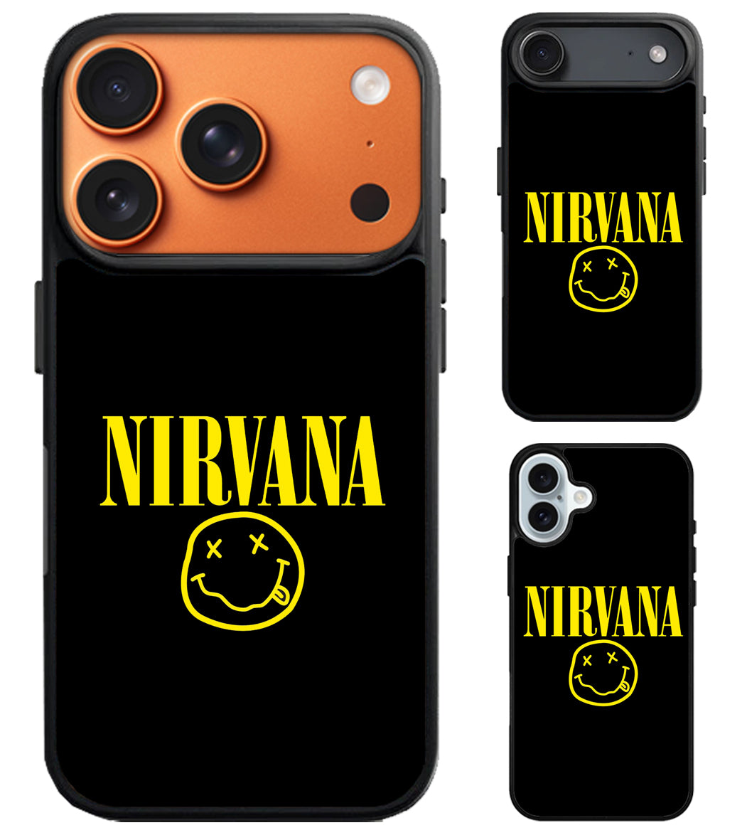 Nirvana Logo iPhone Air | iPhone 17 | 17 Pro | 17 Pro Max Case