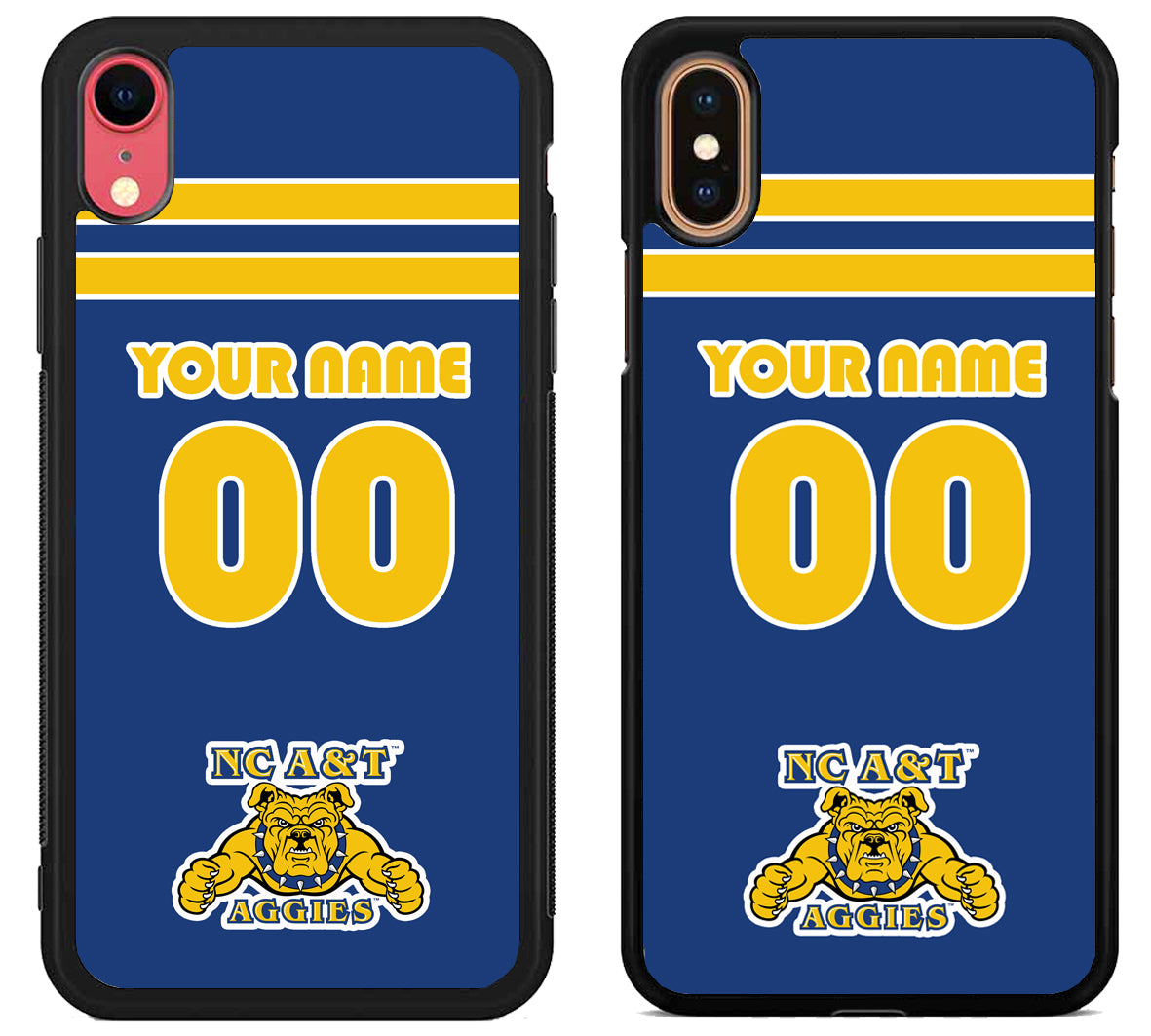 Custom Personalized North Carolina A&T Aggies iPhone X | Xs | Xr | Xs Max Case