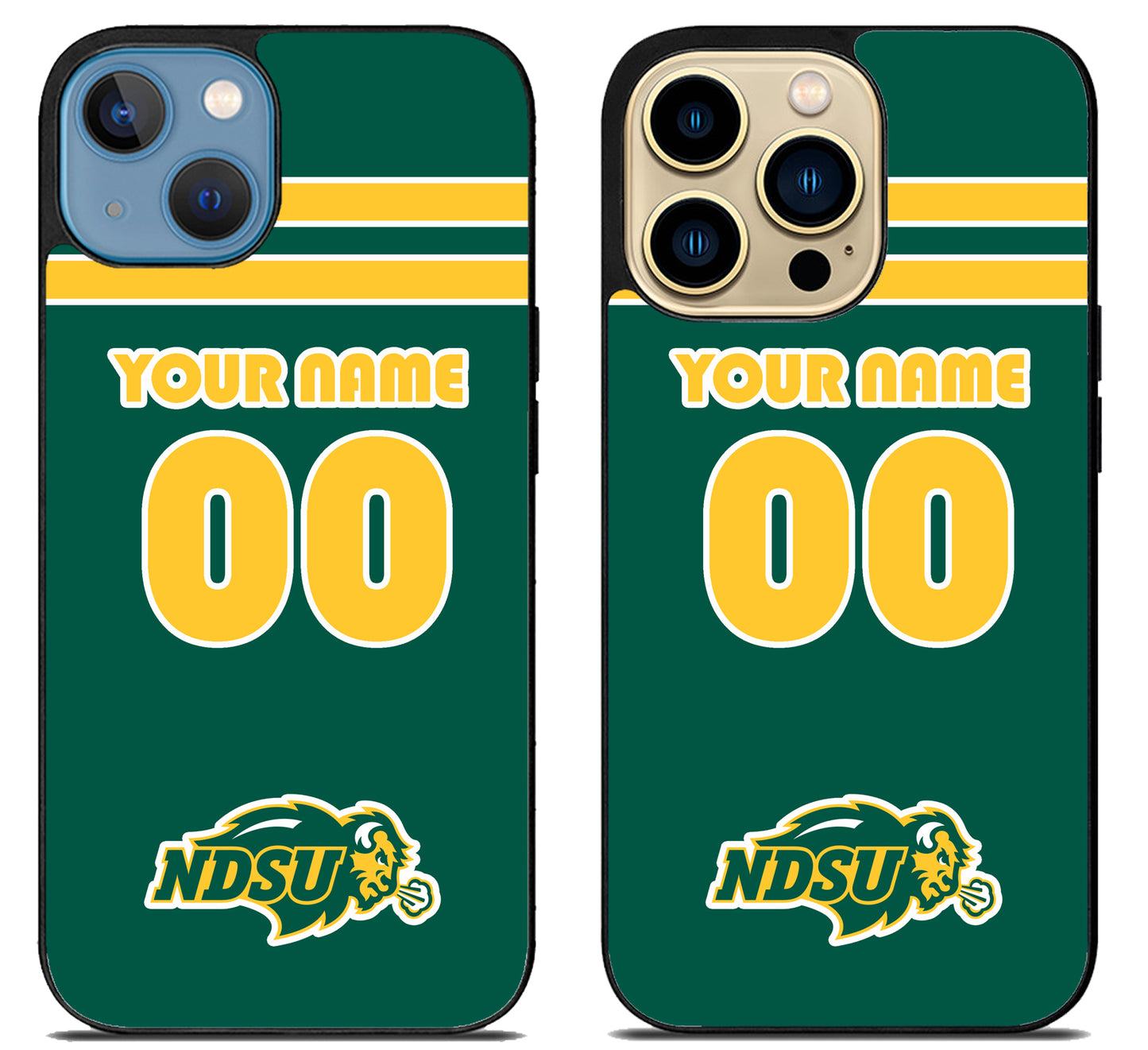 Custom Personalized North Dakota State Bison iPhone 14 | 14 Plus | 14 Pro | 14 Pro Max Case
