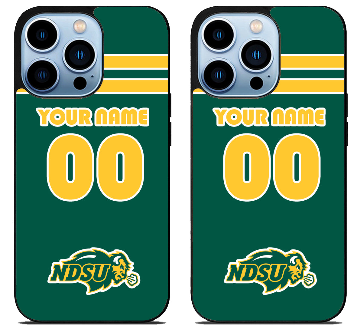 Custom Personalized North Dakota State Bison iPhone 15 Pro | iPhone 15 Pro Max Case
