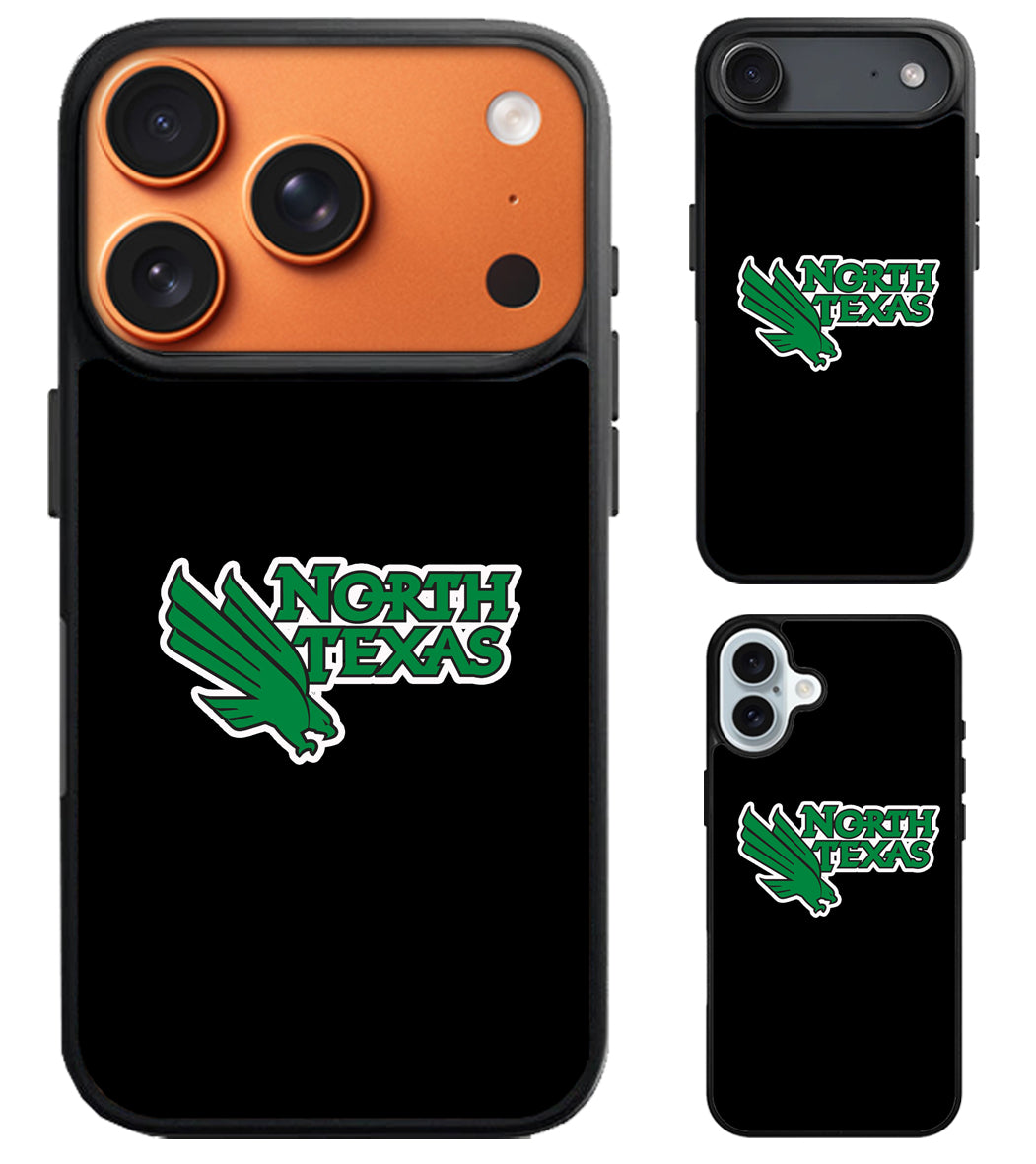 North Texas Mean Green Black iPhone Air | iPhone 17 | 17 Pro | 17 Pro Max Case