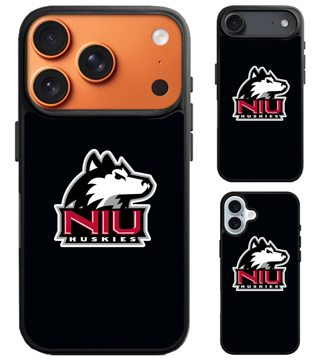 Northern Illinois Huskies Black iPhone Air | iPhone 17 | 17 Pro | 17 Pro Max Case