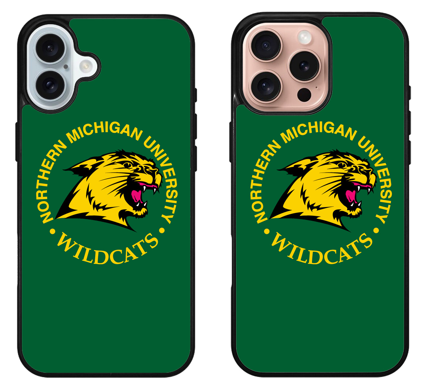 Northern Michigan University Wildcats Logo iPhone 16 | 16 Plus | 16 Pro | 16 Pro Max Case
