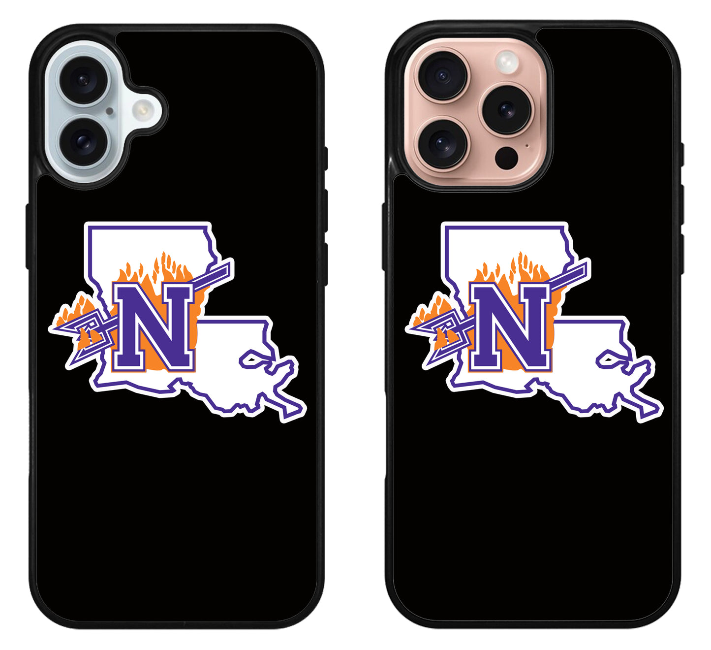 Northwestern State Demons Black iPhone 16 | 16 Plus | 16 Pro | 16 Pro Max Case