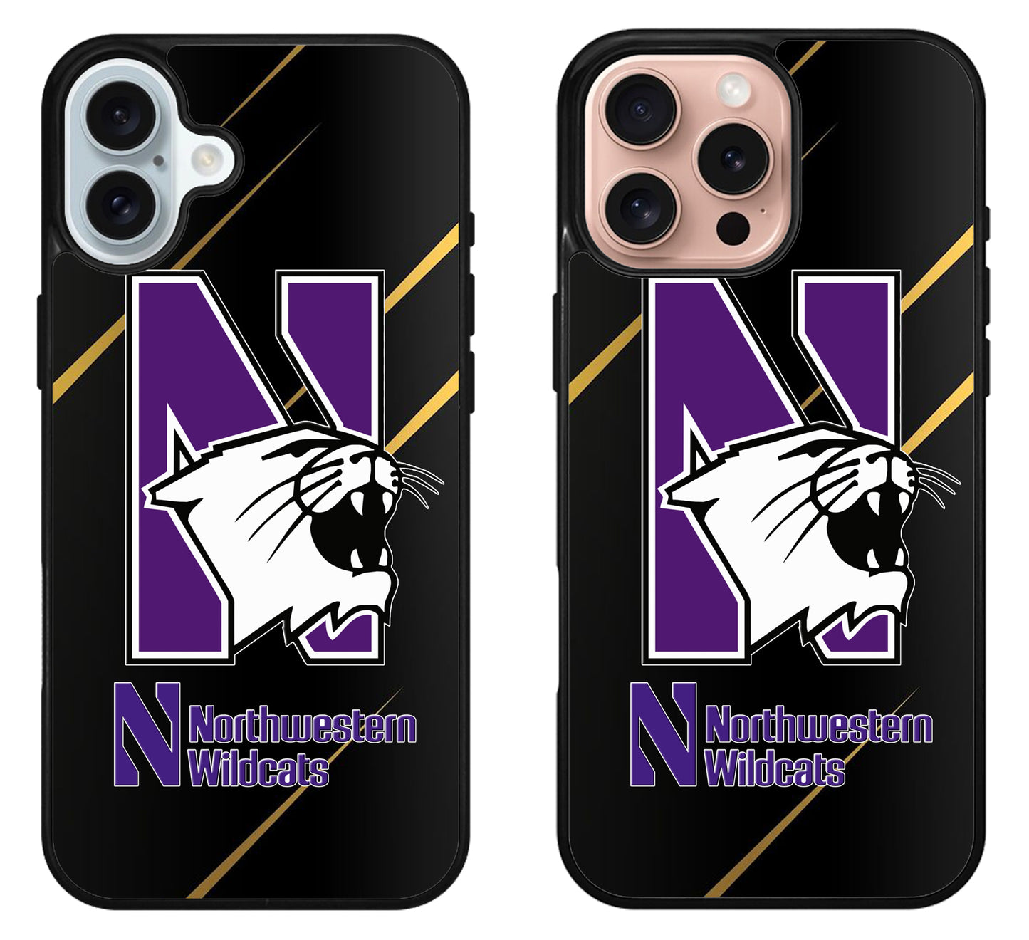 Northwestern Wildcats Metallic iPhone 16 | 16 Plus | 16 Pro | 16 Pro Max Case