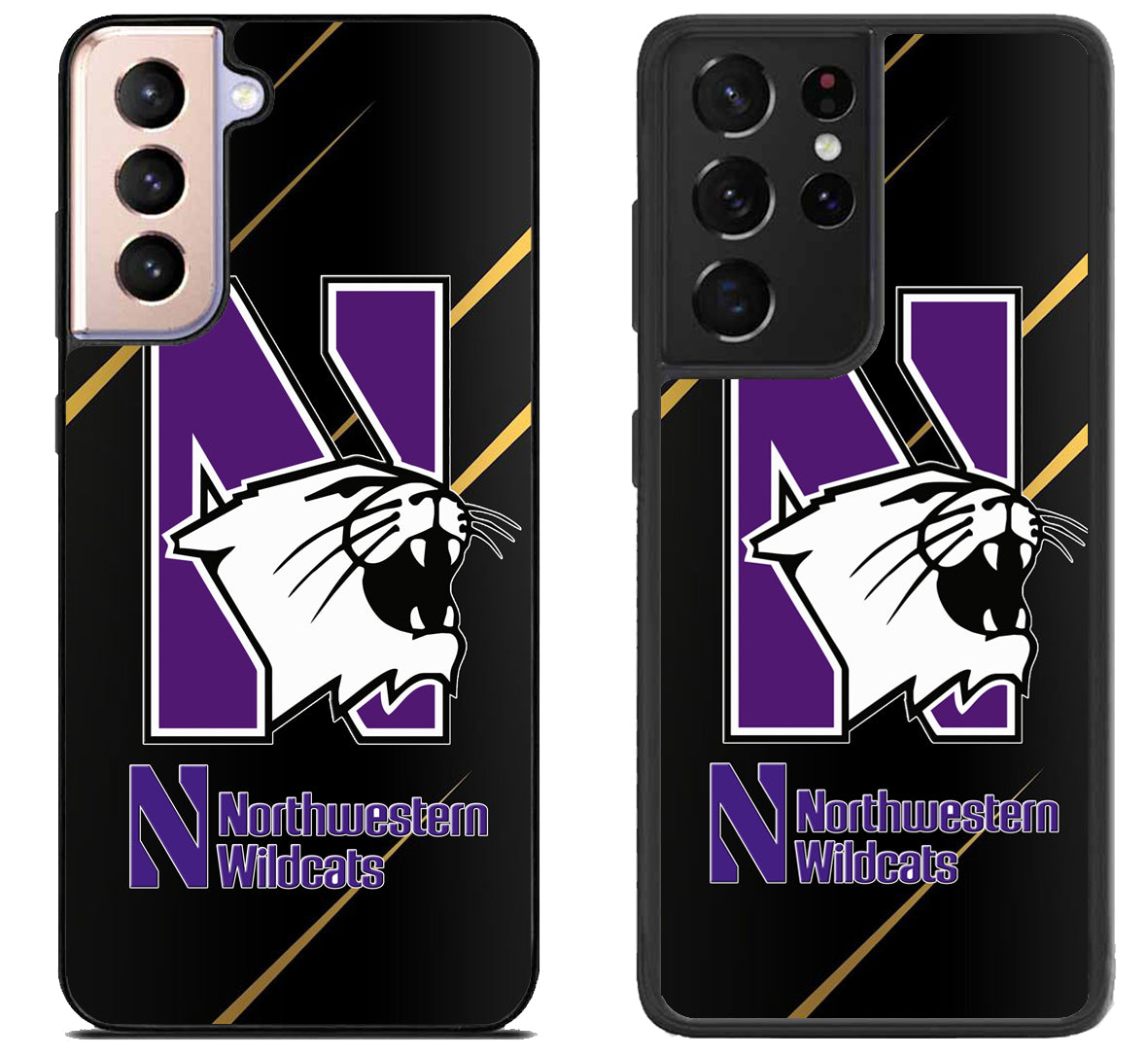 Northwestern Wildcats Metallic Samsung Galaxy S21 | S21 FE | S21+ | S21 Ultra Case