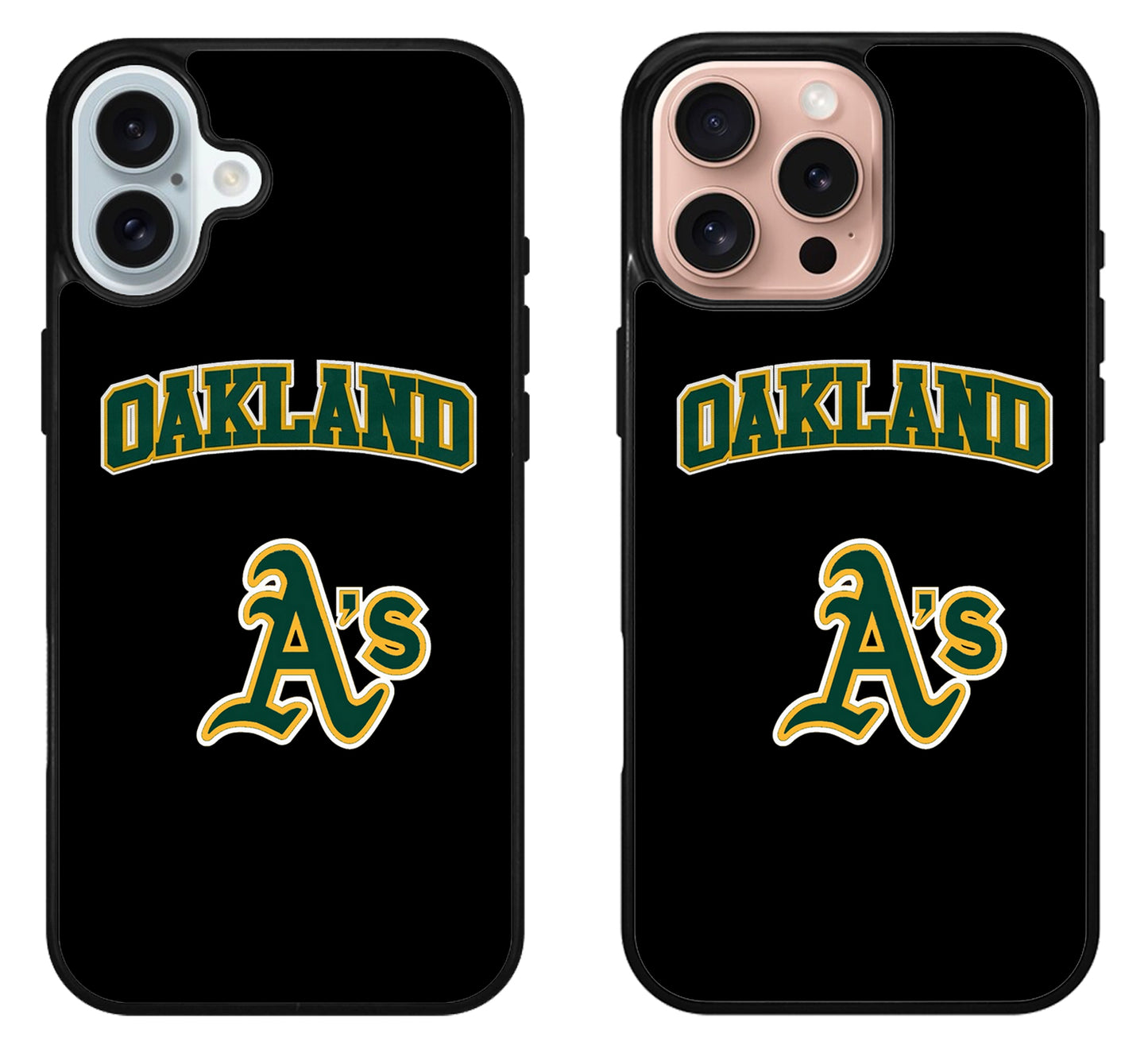 Oakland Athletics Black iPhone 16 | 16 Plus | 16 Pro | 16 Pro Max Case