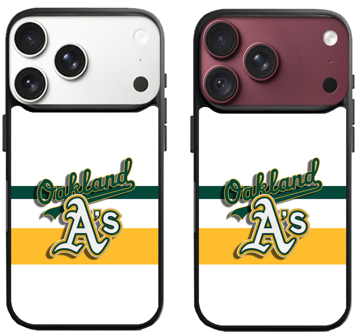 Oakland Athletics Logo Stripe iPhone 18 Pro | 18 Pro Max Case