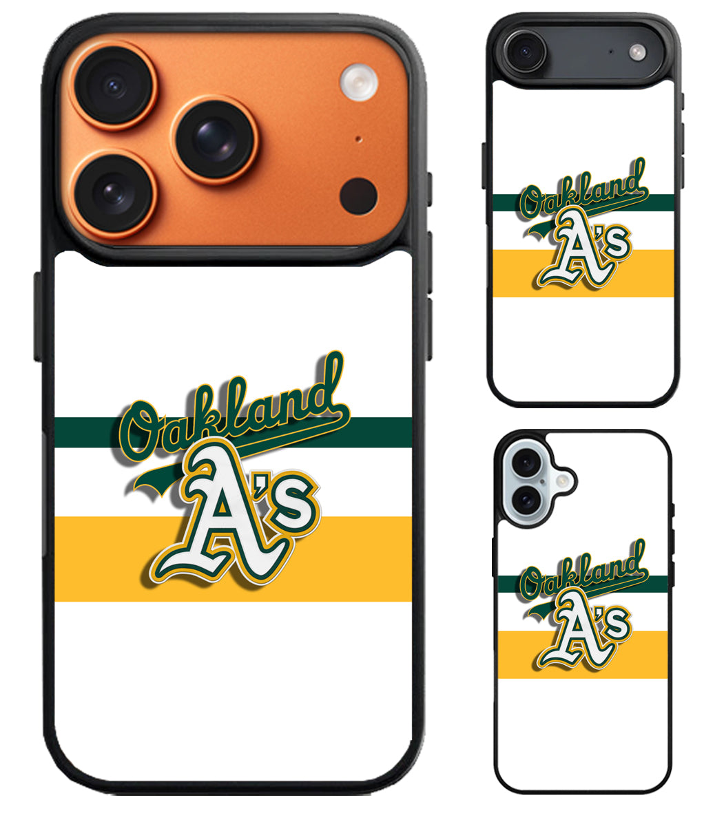 Oakland Athletics Logo iPhone Air | iPhone 17 | 17 Pro | 17 Pro Max Case