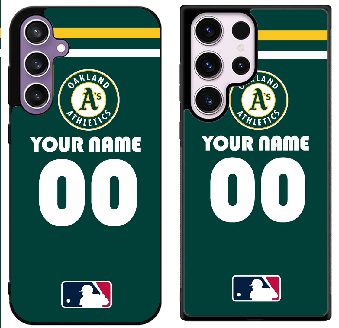 Custom Personalized Oakland Athletics Samsung Galaxy S24 | S24+ | S24 Ultra Case