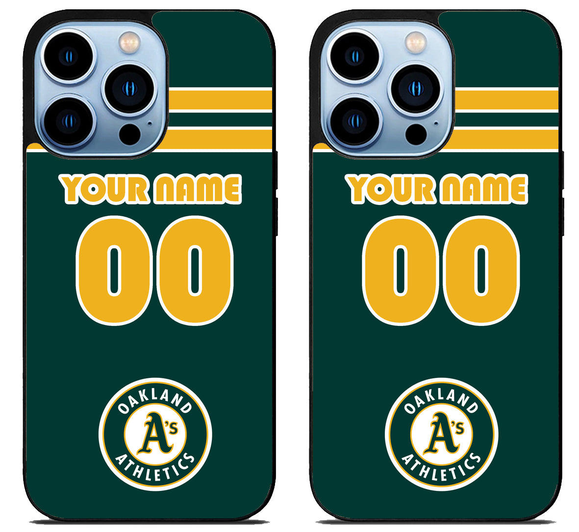 Custom Personalized Oakland Athletics iPhone 15 Pro | iPhone 15 Pro Max Case