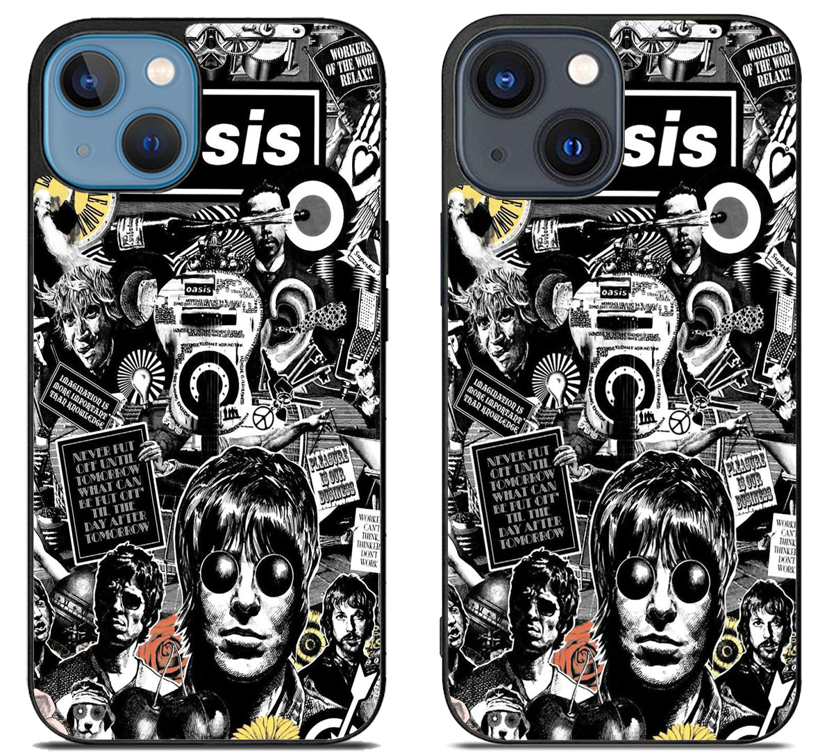 Oasis Logo Collage iPhone 15 | iPhone 15 Plus Case