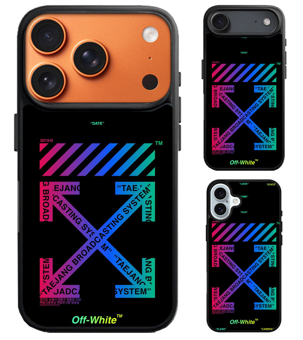 Off White Glow in The Dark iPhone Air | iPhone 17 | 17 Pro | 17 Pro Max Case