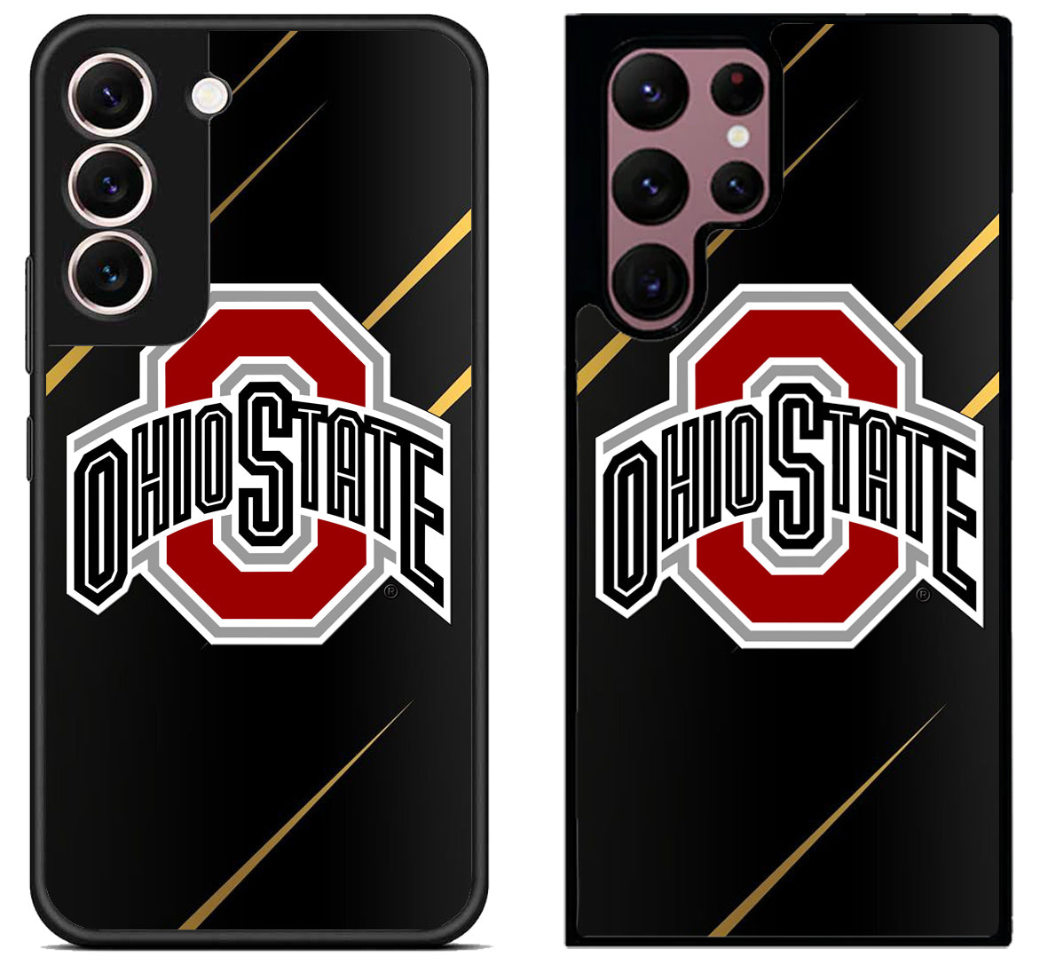 Ohio State Buckeyes Black Metallic Samsung Galaxy S22 | S22+ | S22 Ultra Case