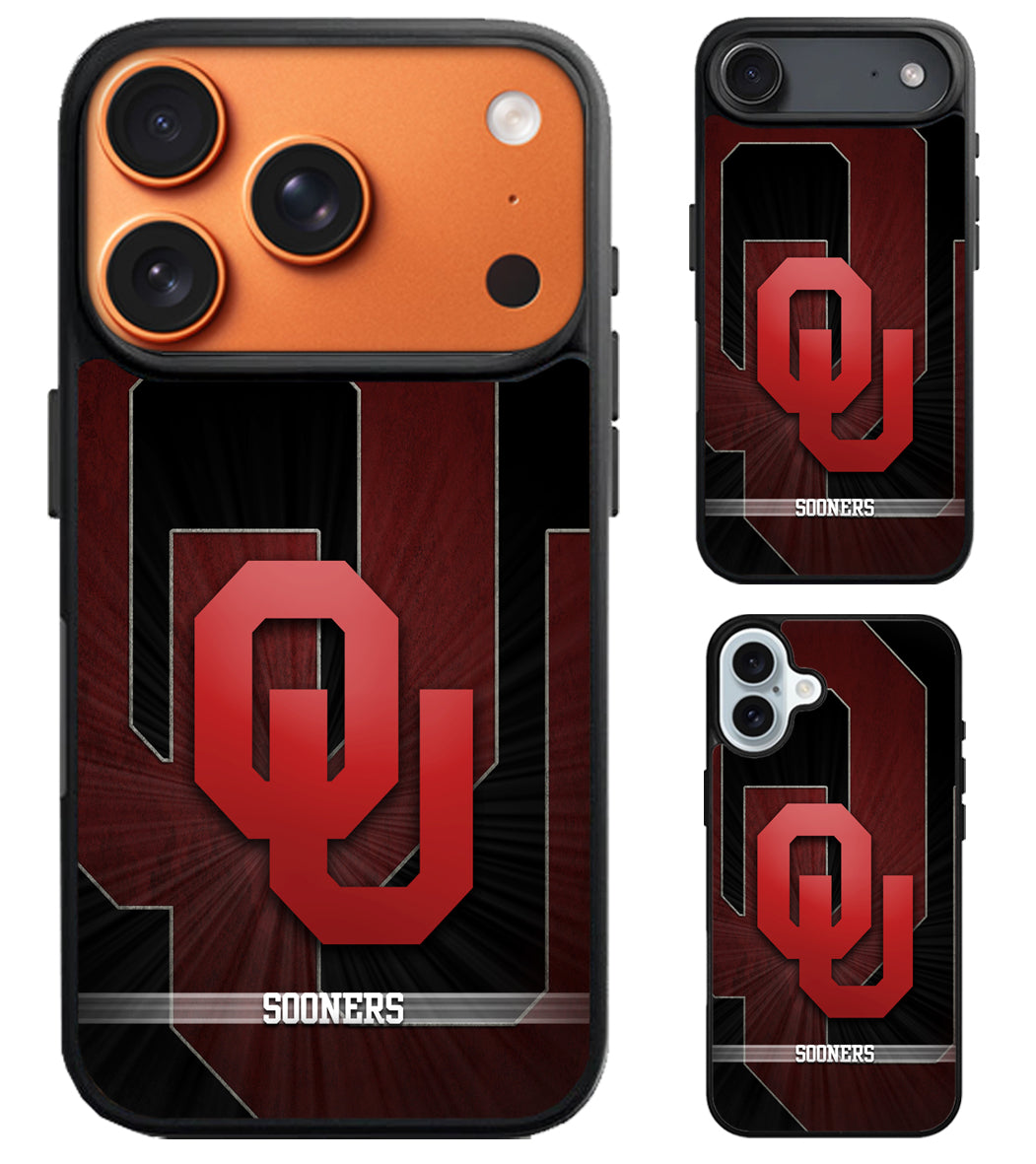 Oklahoma Sooners Background iPhone Air | iPhone 17 | 17 Pro | 17 Pro Max Case