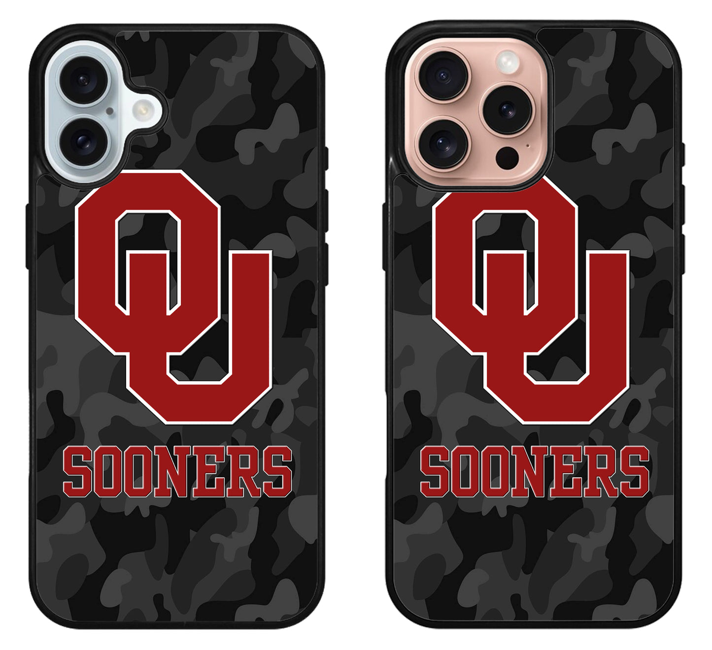 Oklahoma Sooners Black Camo iPhone 16 | 16 Plus | 16 Pro | 16 Pro Max Case
