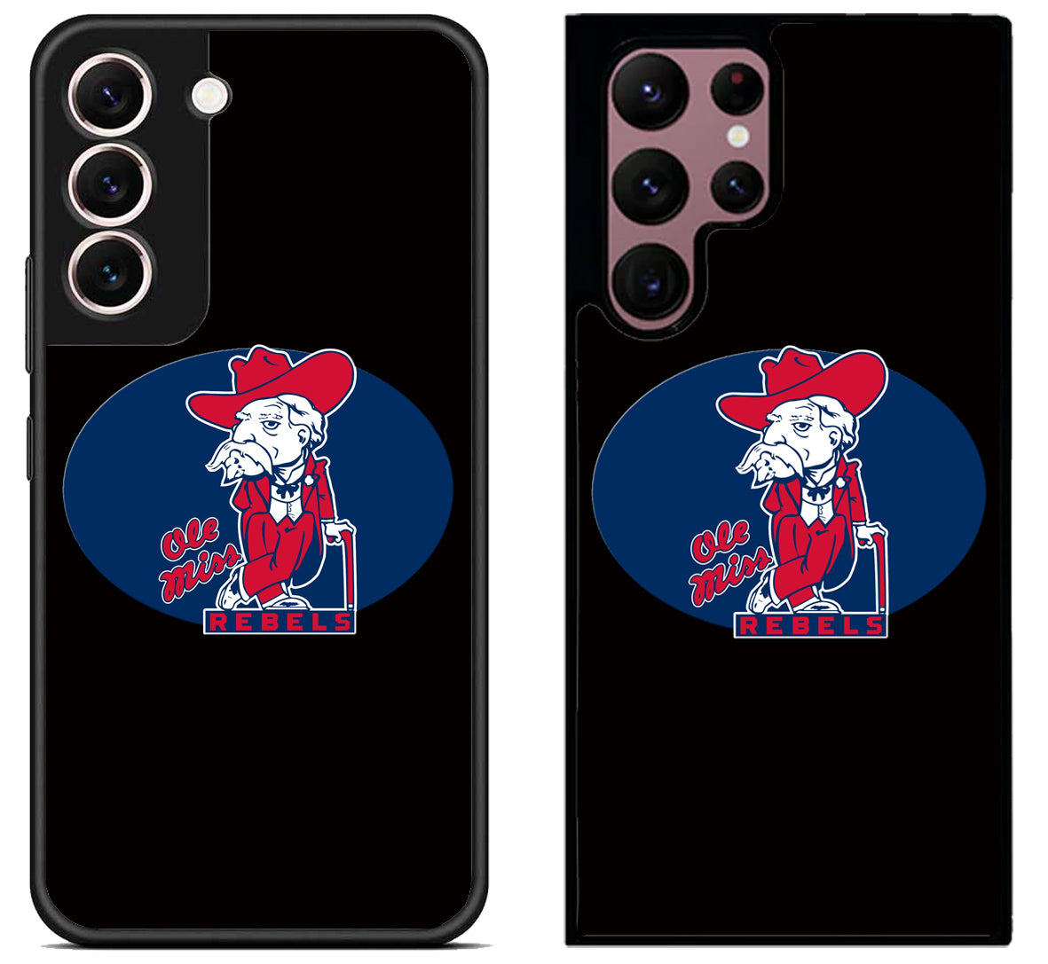 Ole Miss Rebels Black Samsung Galaxy S22 | S22+ | S22 Ultra Case