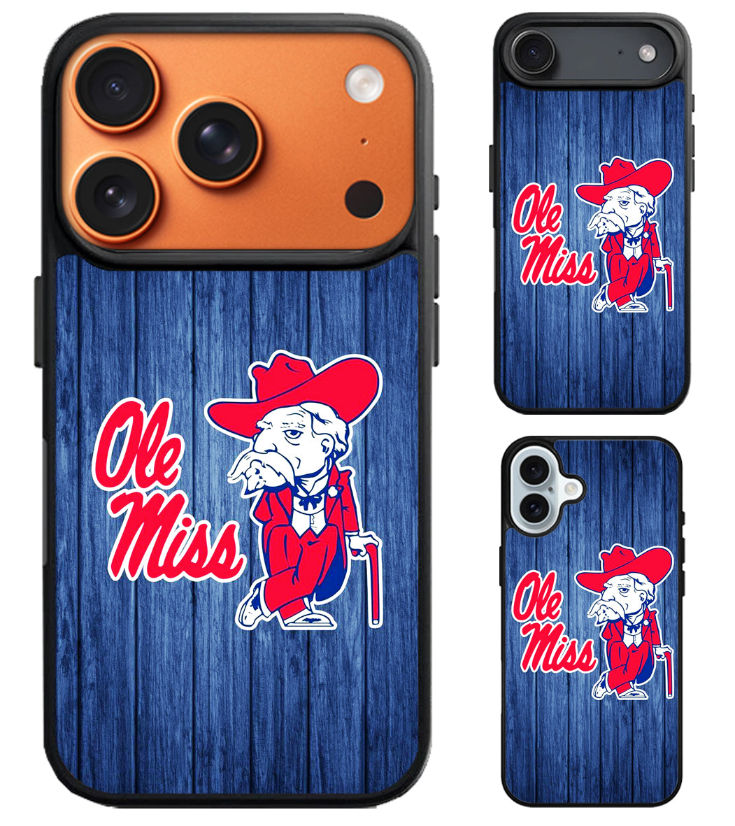 Ole Miss Rebels Custom iPhone Air | iPhone 17 | 17 Pro | 17 Pro Max Case