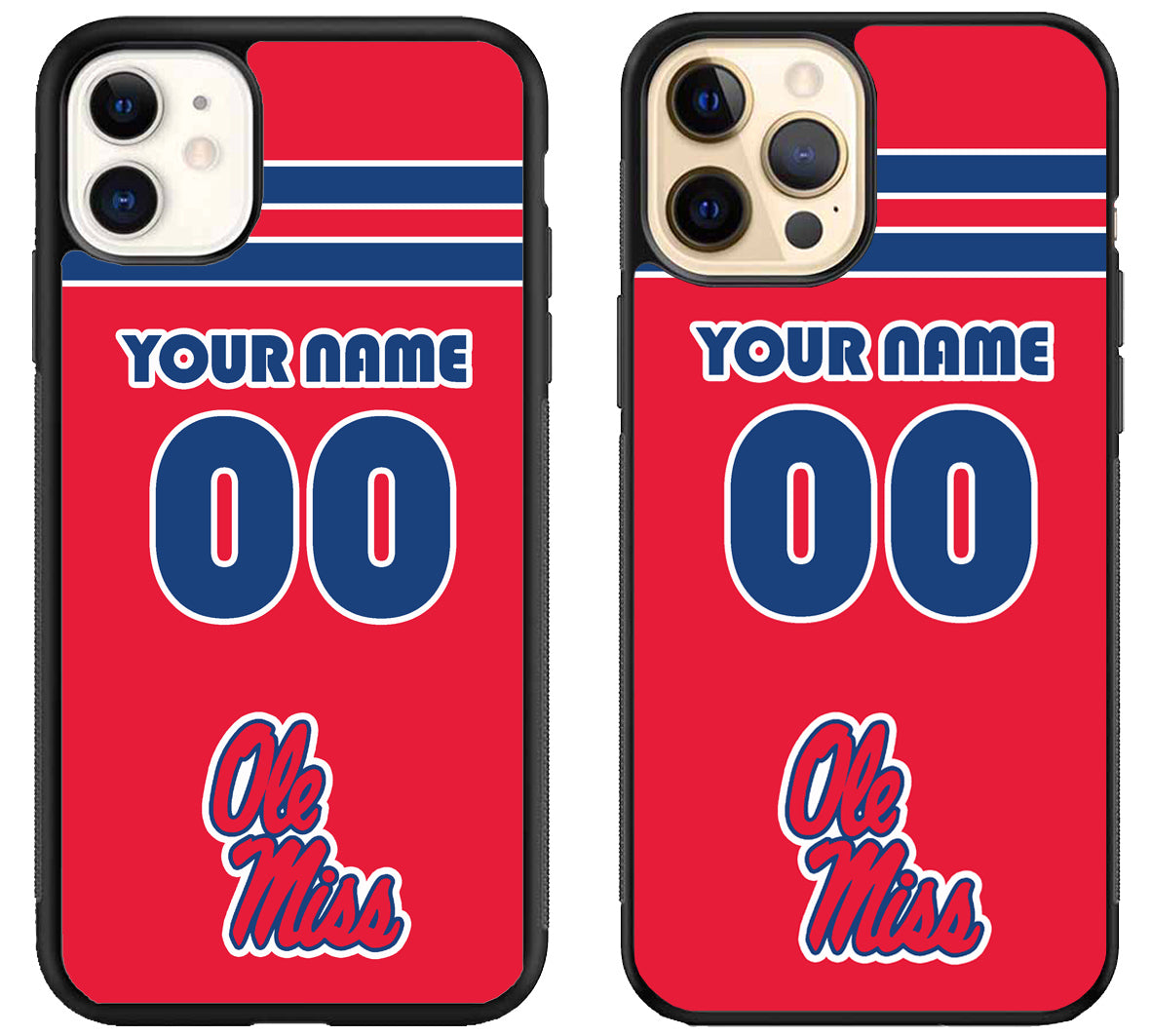 Custom Personalized Ole Miss Rebels iPhone 12 | 12 Mini | 12 Pro | 12 Pro Max Case