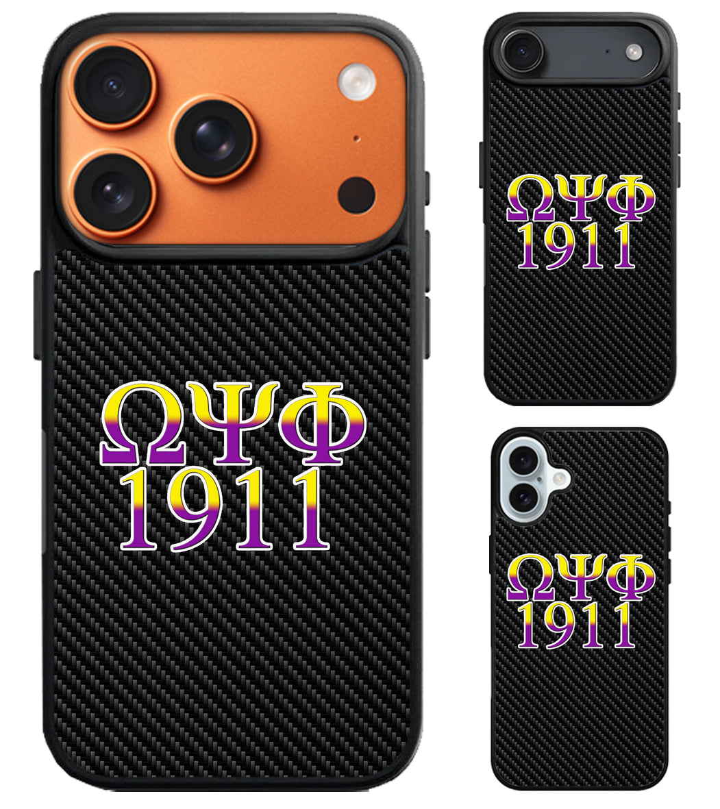 Omega Psi Phi Carbon iPhone Air | iPhone 17 | 17 Pro | 17 Pro Max Case