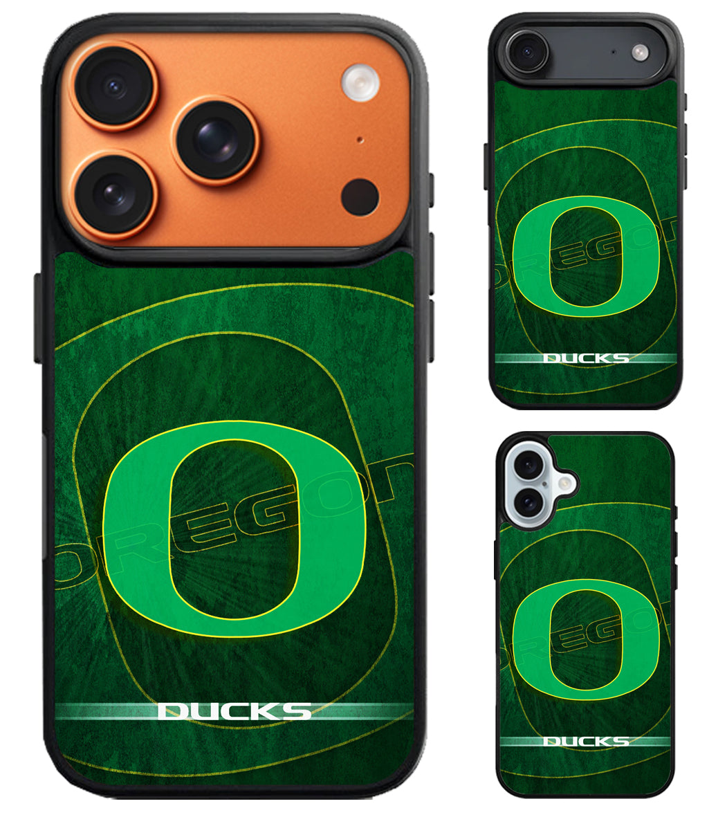 Oregon Ducks Background iPhone Air | iPhone 17 | 17 Pro | 17 Pro Max Case