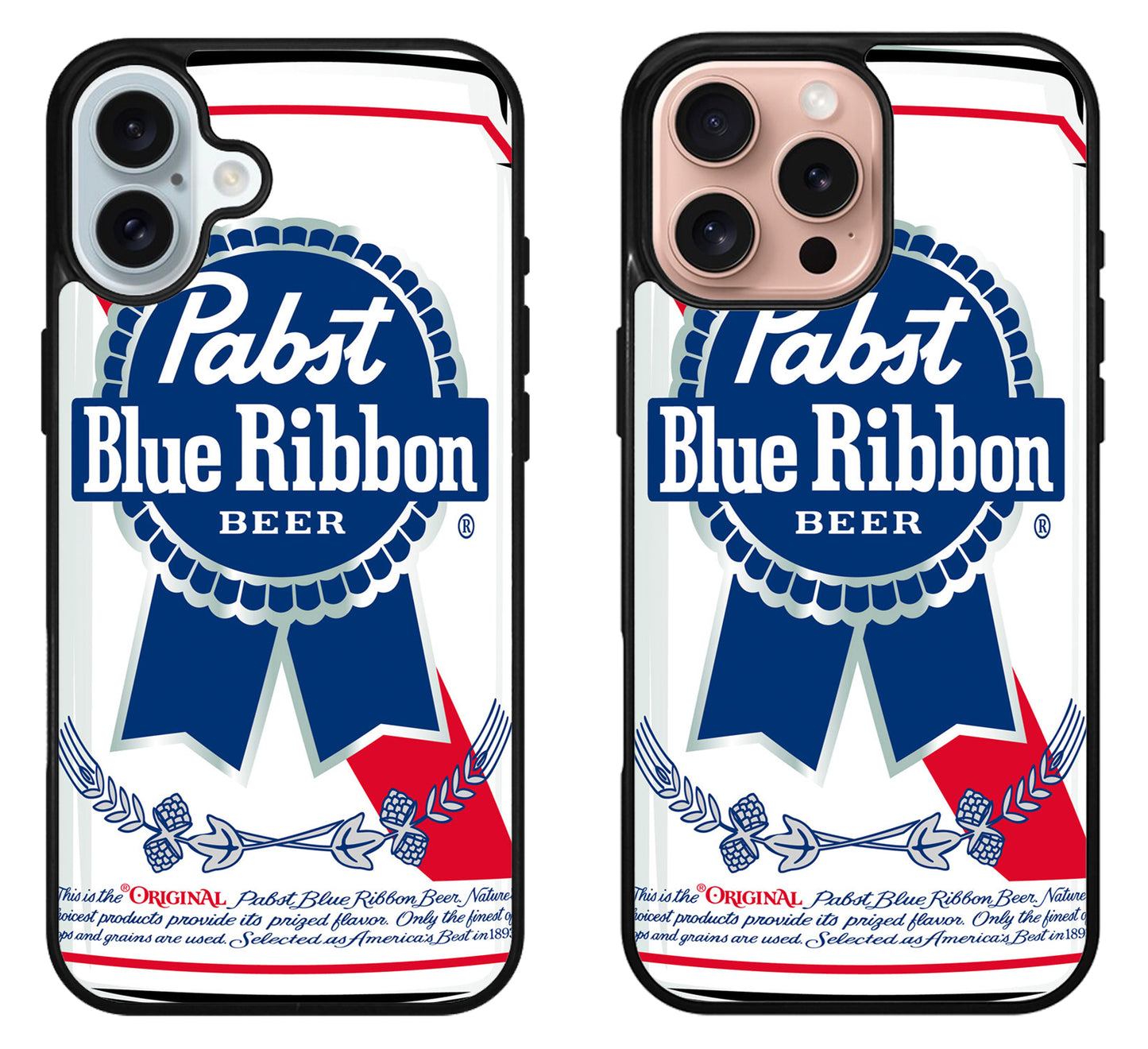 Pabst Blue Ribbon White iPhone 16 | 16 Plus | 16 Pro | 16 Pro Max Case