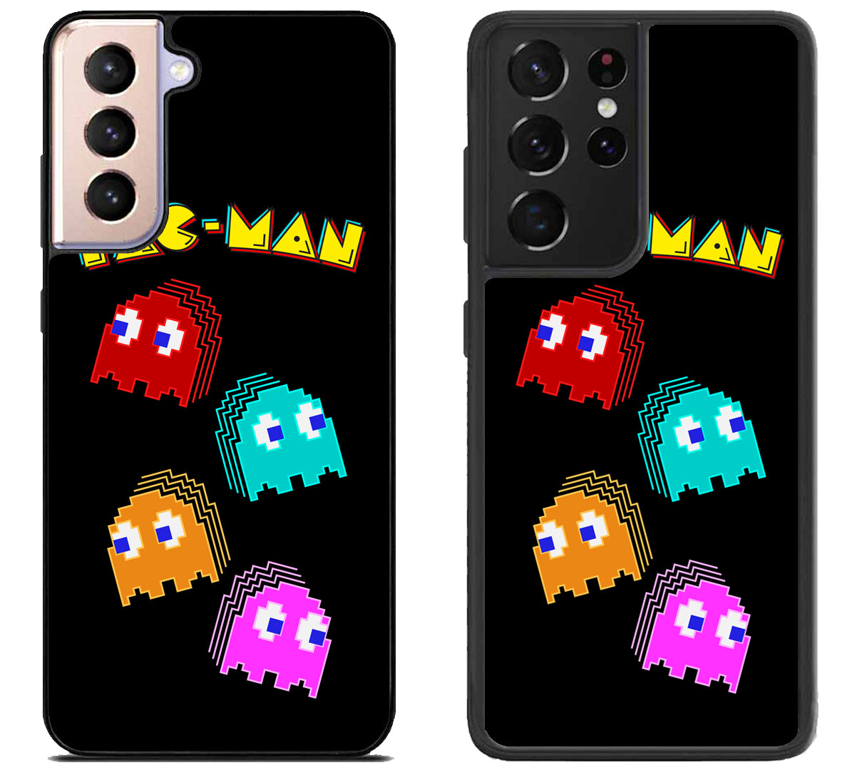 Pac Man Ghost Black Samsung Galaxy S21 | S21 FE | S21+ | S21 Ultra Case