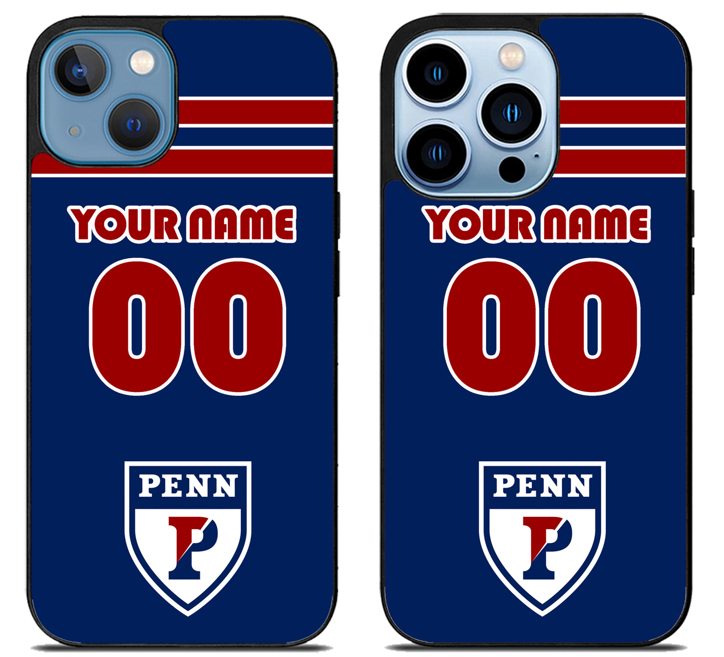 Custom Personalized Penn Quakers iPhone 13 | 13 Mini | 13 Pro | 13 Pro Max Case