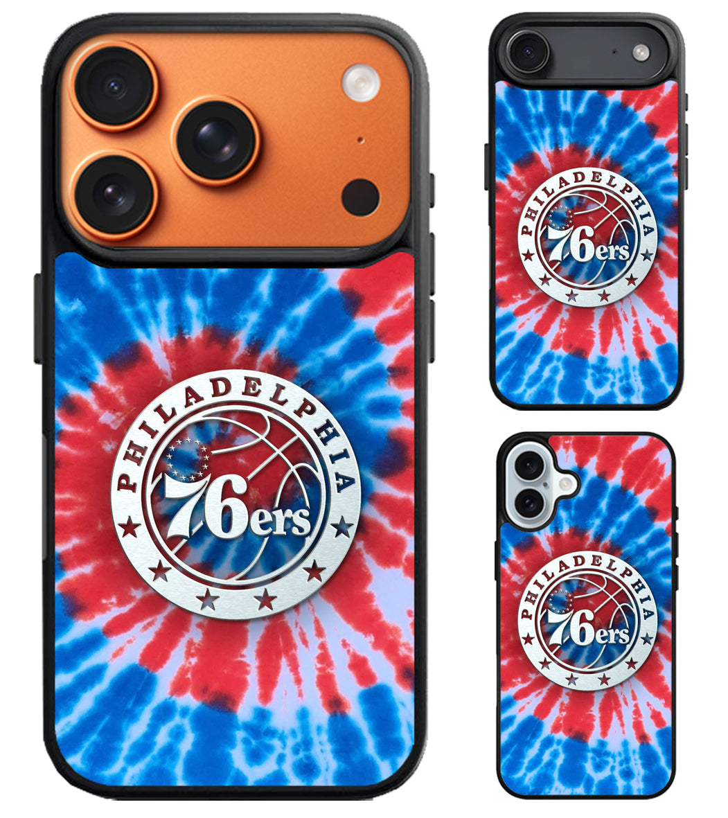 Philadelphia 76ers Tye Dye iPhone Air | iPhone 17 | 17 Pro | 17 Pro Max Case