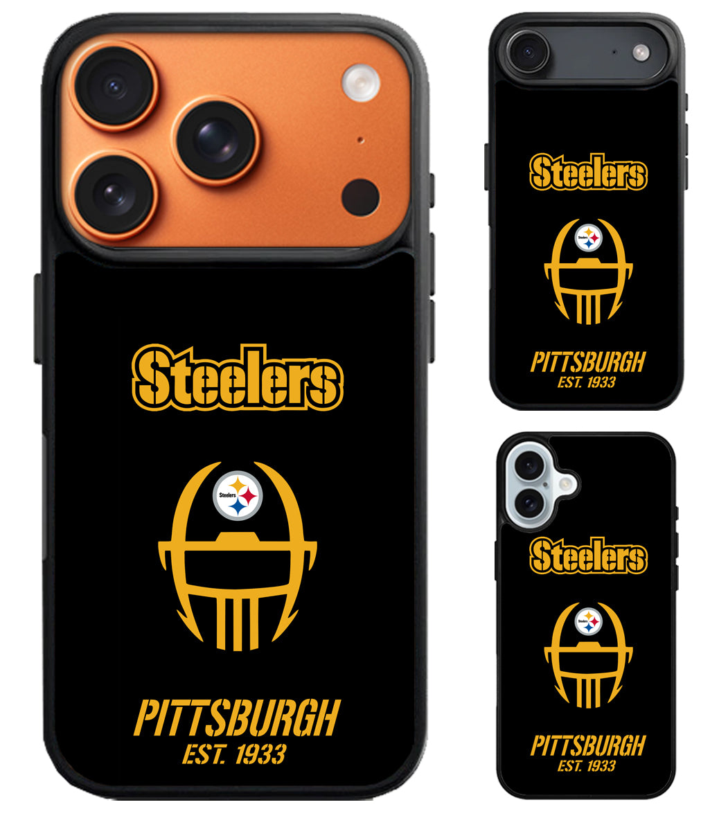 Pittsburgh Steelers Black iPhone Air | iPhone 17 | 17 Pro | 17 Pro Max Case