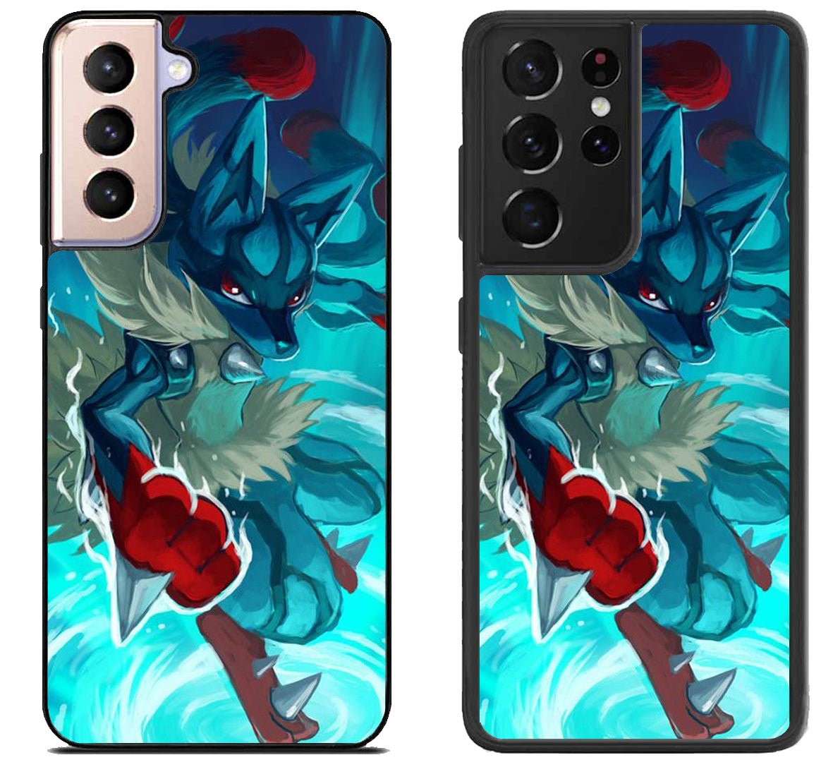 Pokemon Lucario Style Samsung Galaxy S21 | S21 FE | S21+ | S21 Ultra Case