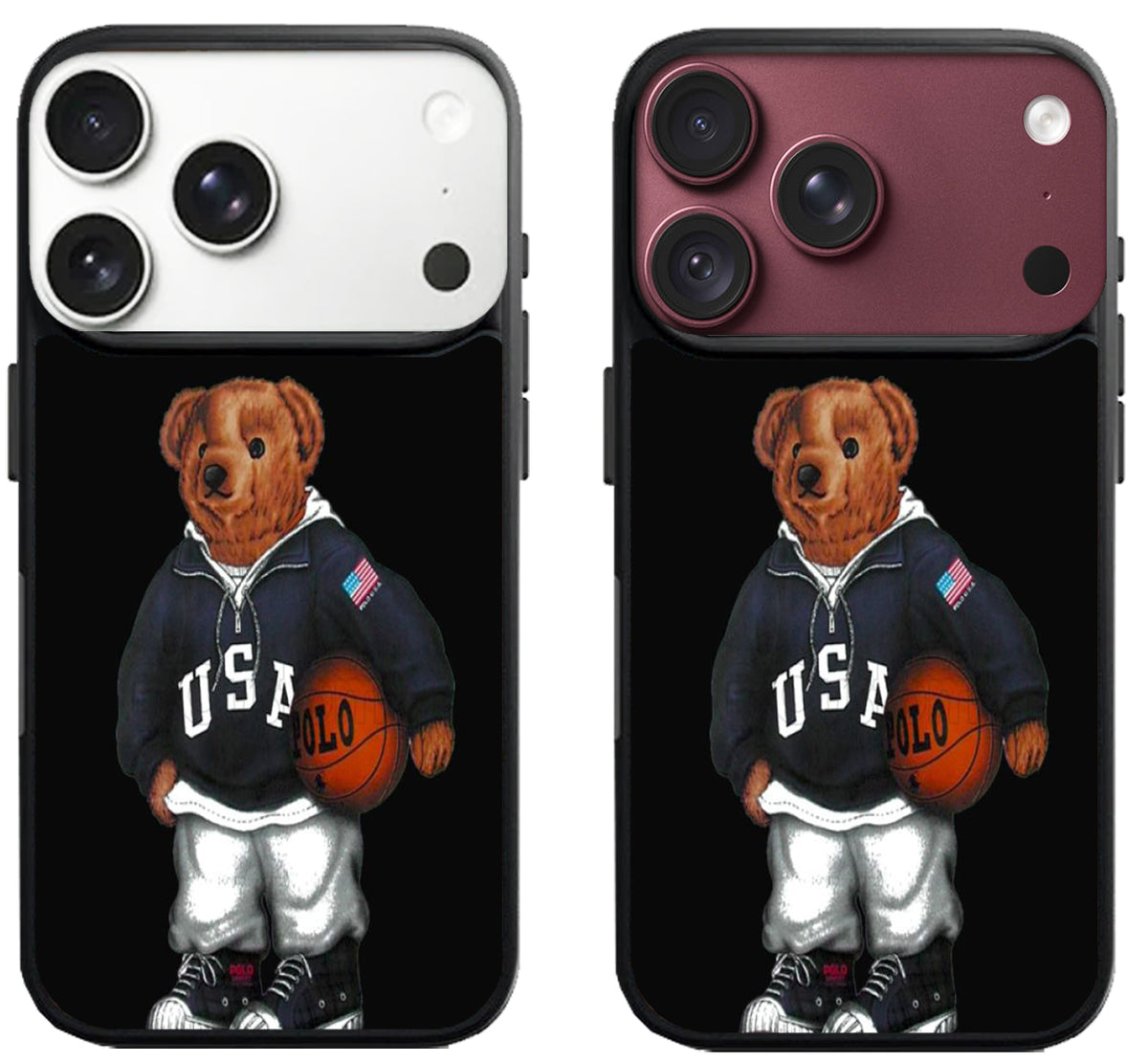 Polo Bear Black iPhone 18 Pro | 18 Pro Max Case