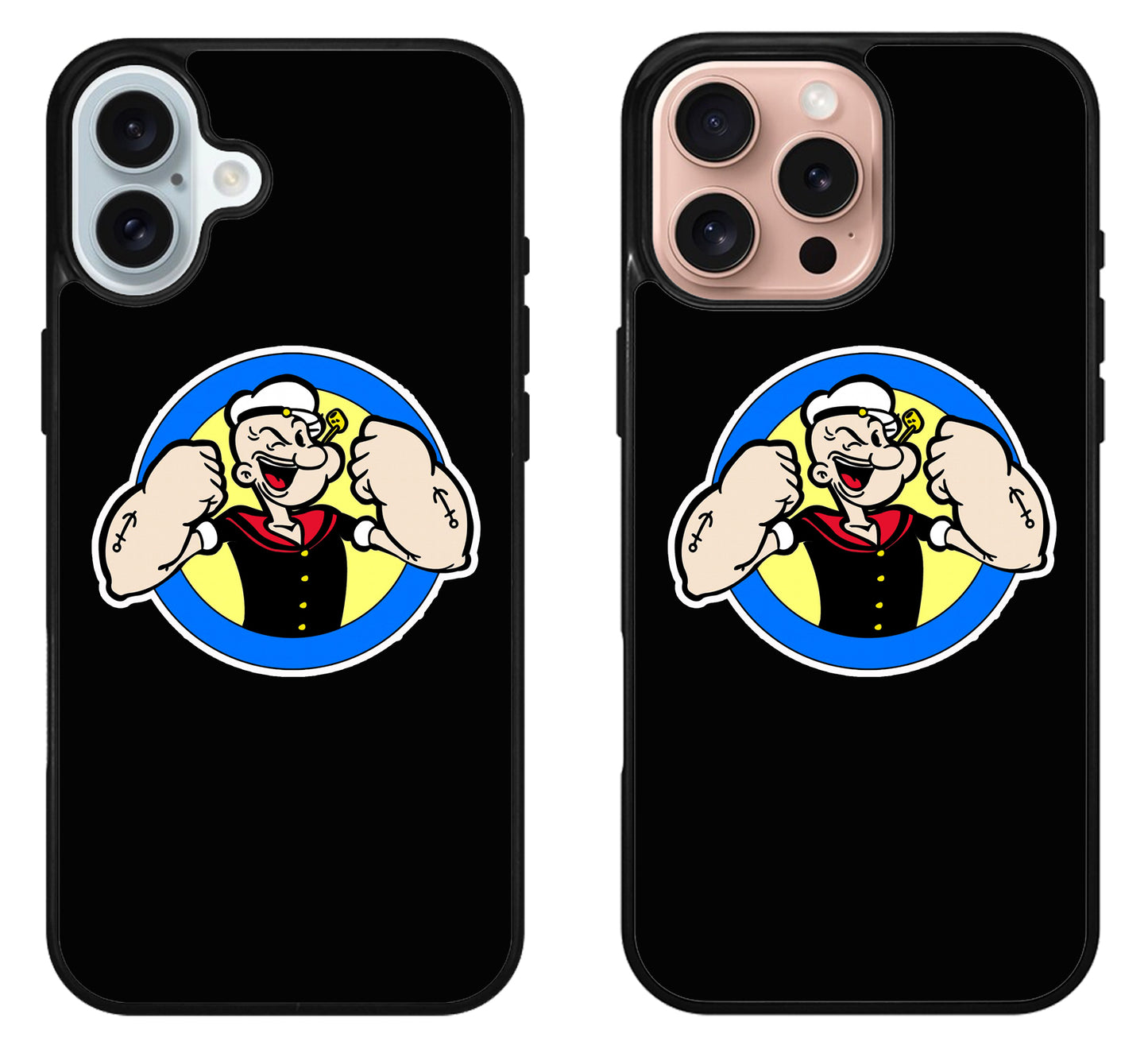 Popeye The Sailor Man Black iPhone 16 | 16 Plus | 16 Pro | 16 Pro Max Case