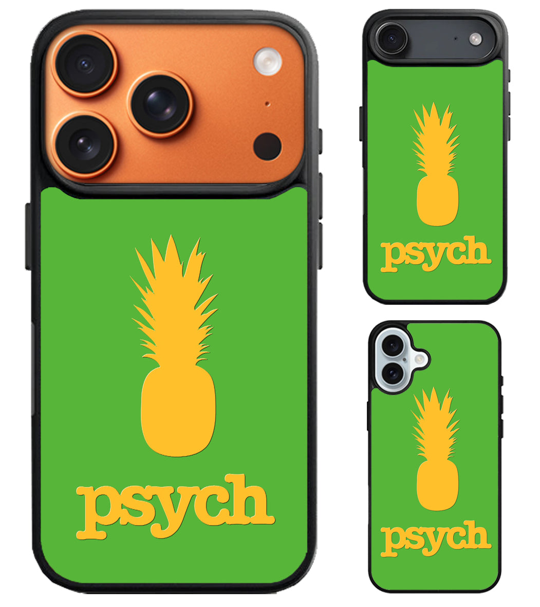Psych Pineapple iPhone Air | iPhone 17 | 17 Pro | 17 Pro Max Case