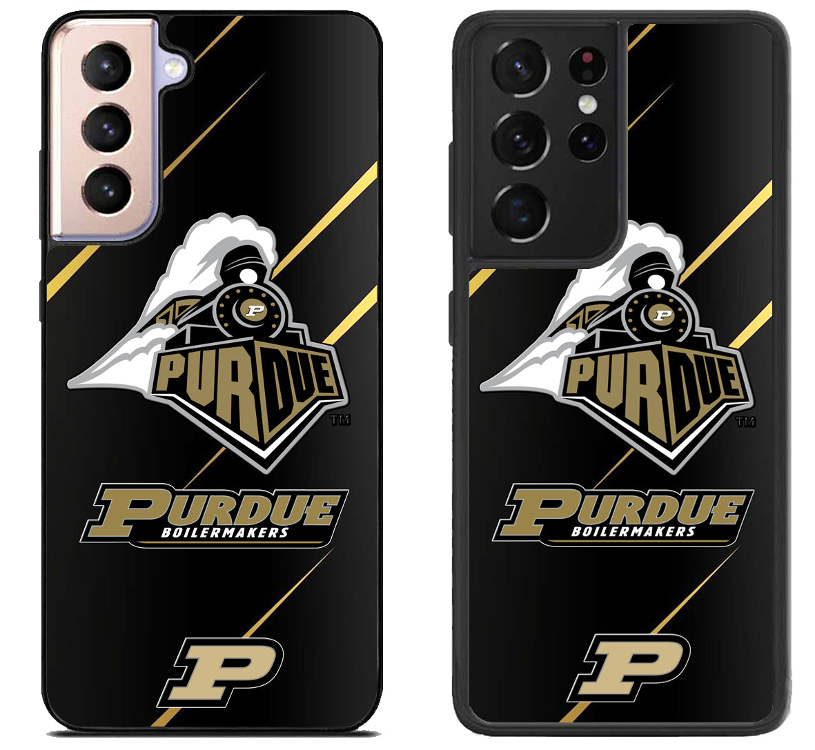 Purdue Boilermakers Black Samsung Galaxy S21 | S21 FE | S21+ | S21 Ultra Case