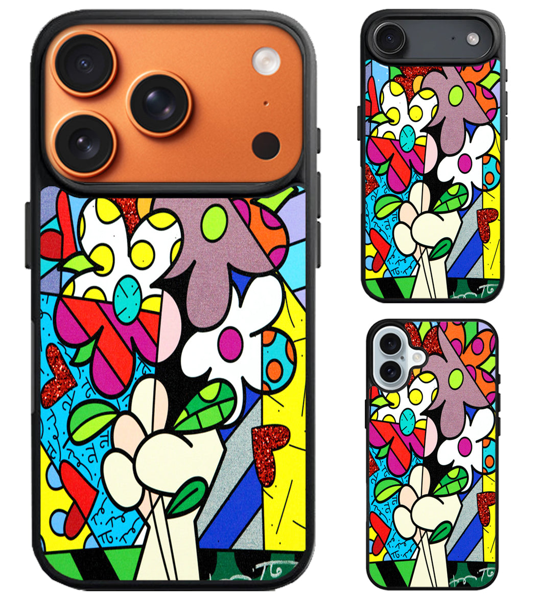 Romero Britto Background iPhone Air | iPhone 17 | 17 Pro | 17 Pro Max Case
