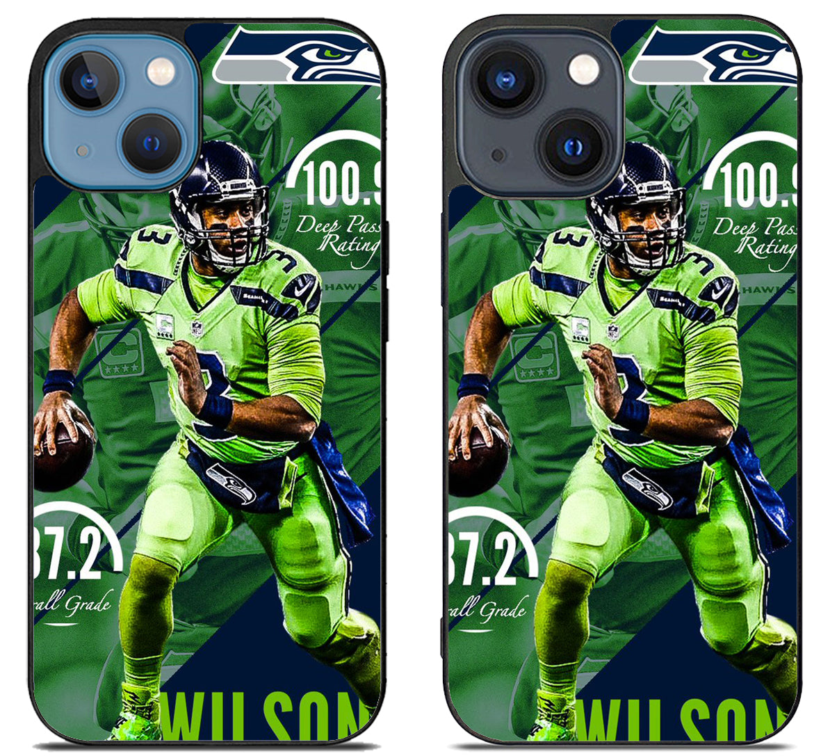 Russell Wilson Seattle Seahawks Wallpaper iPhone 15 | iPhone 15 Plus Case