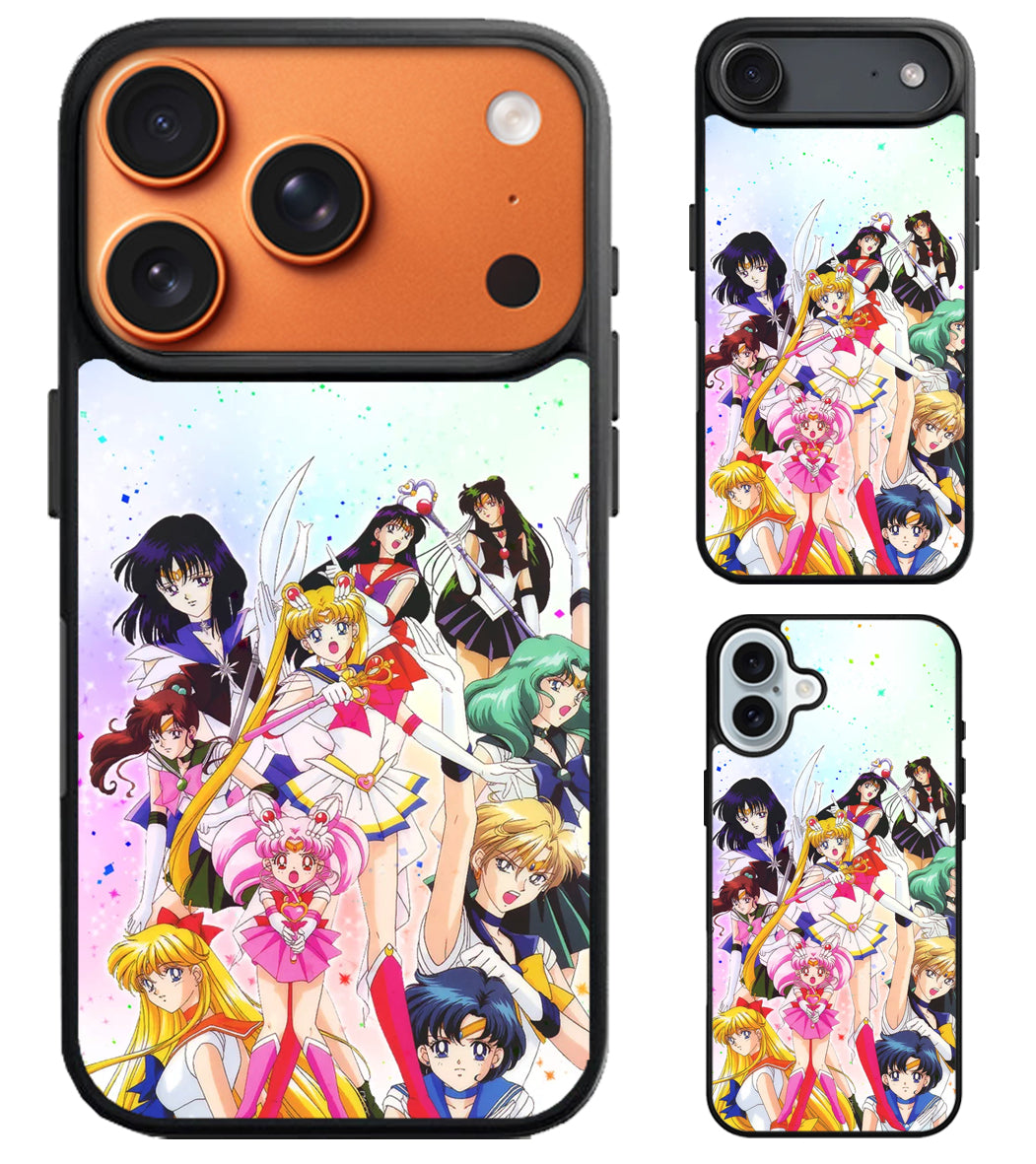 Sailor Moon Group iPhone Air | iPhone 17 | 17 Pro | 17 Pro Max Case
