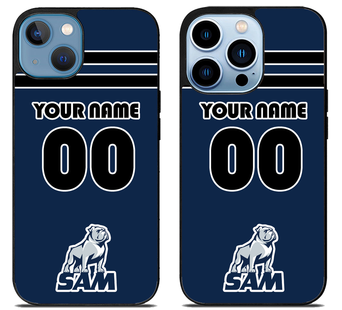Custom Personalized Samford Bulldogs iPhone 13 | 13 Mini | 13 Pro | 13 Pro Max Case