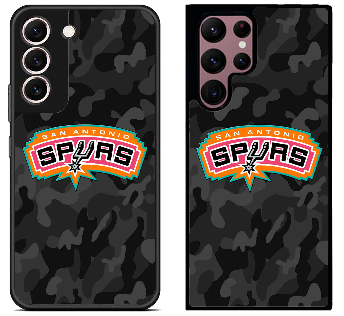San Antonio Spurs Black Camo Samsung Galaxy S22 | S22+ | S22 Ultra Case