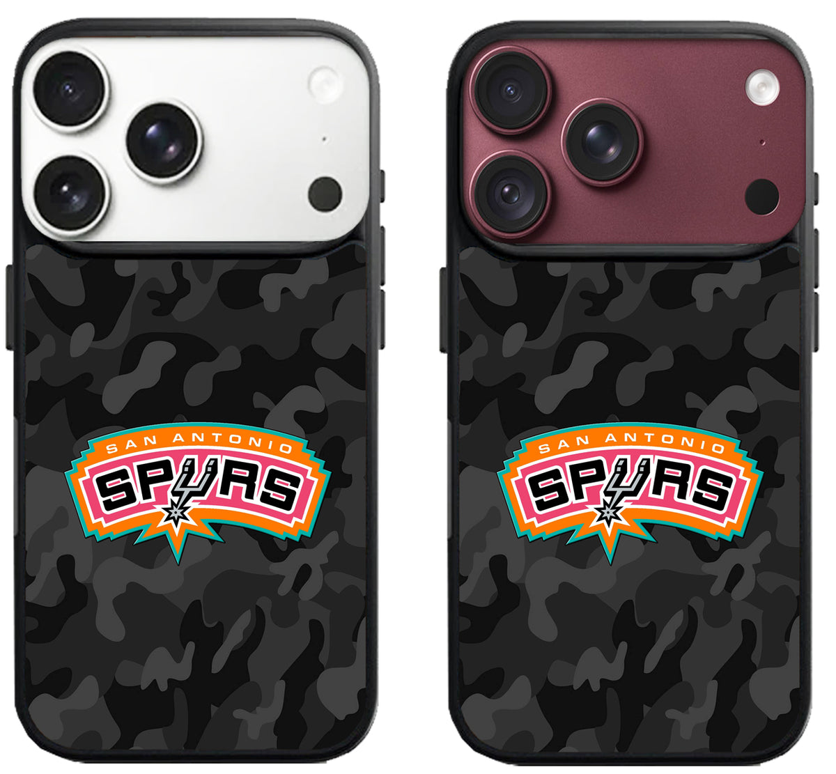 San Antonio Spurs Black Camo iPhone 18 Pro | 18 Pro Max Case