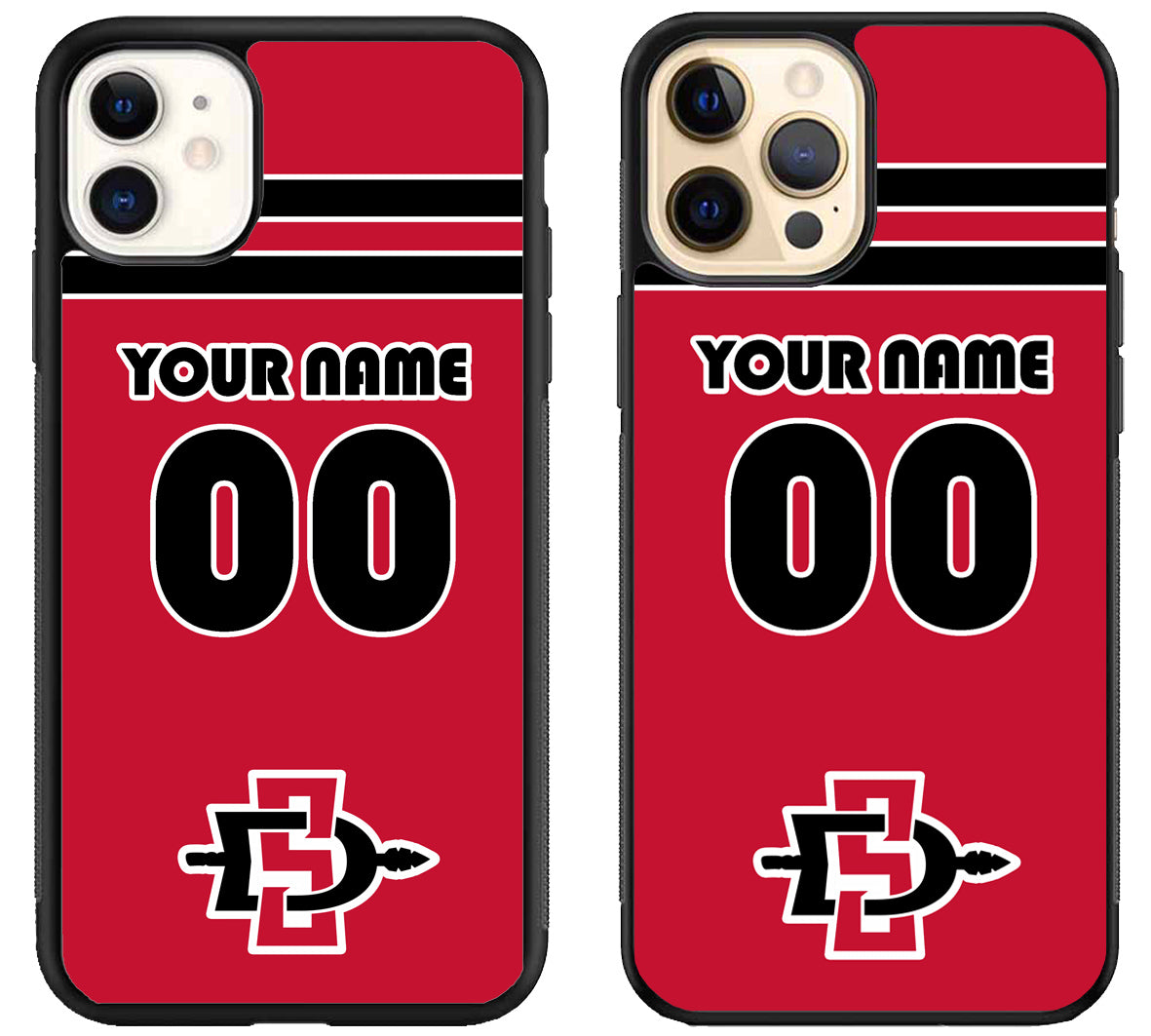 Custom Personalized San Diego State Aztecs iPhone 12 | 12 Mini | 12 Pro | 12 Pro Max Case