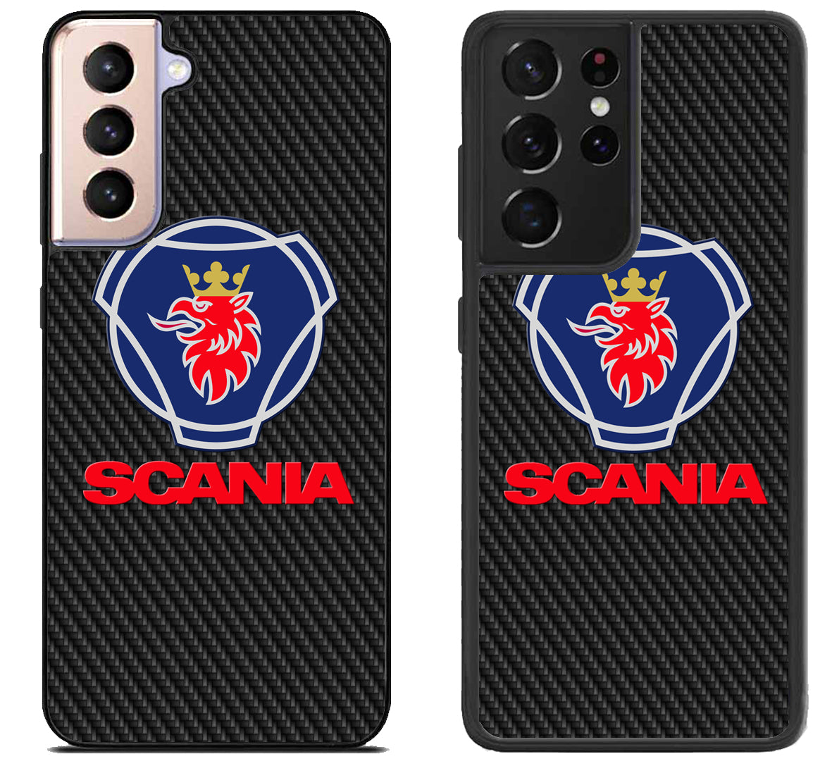 Scania Logo Black Carbon Samsung Galaxy S21 | S21 FE | S21+ | S21 Ultra Case