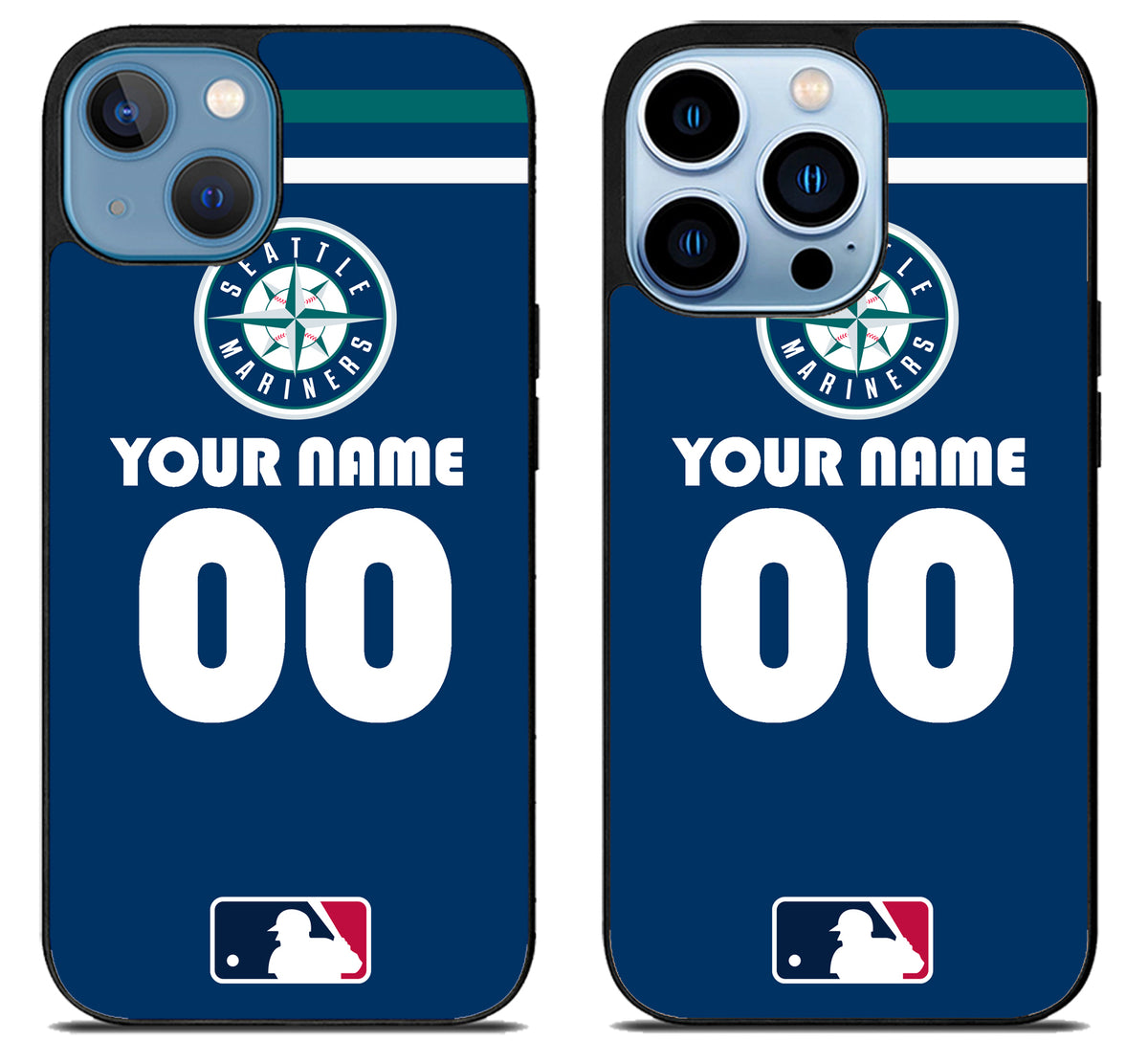 Custom Personalized Seattle Mariners MLB iPhone 13 | 13 Mini | 13 Pro | 13 Pro Max Case