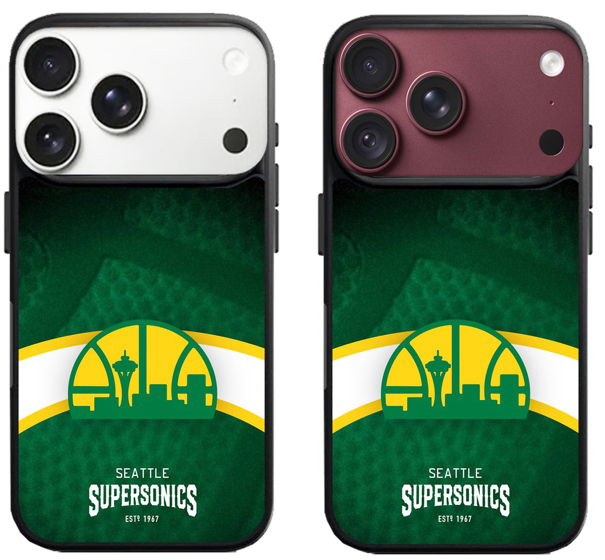 Seattle Supersonics Wallpaper iPhone 18 Pro | 18 Pro Max Case