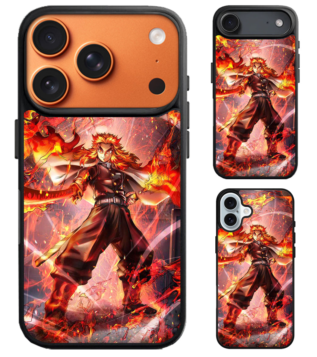 Shinjuro Rengoku demon slayer iPhone Air | iPhone 17 | 17 Pro | 17 Pro Max Case