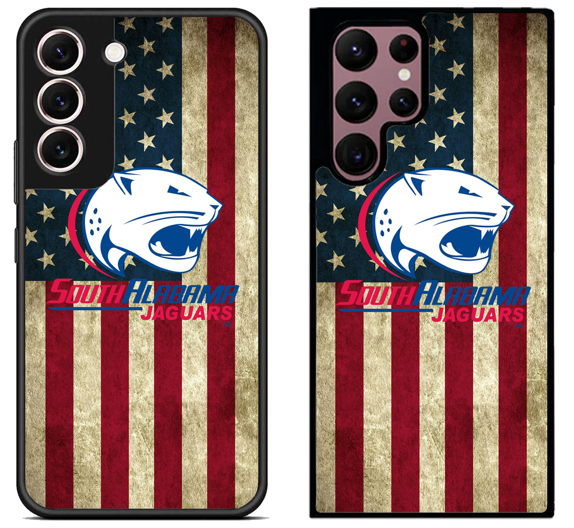 South Alabama Jaguar Flag Samsung Galaxy S22 | S22+ | S22 Ultra Case