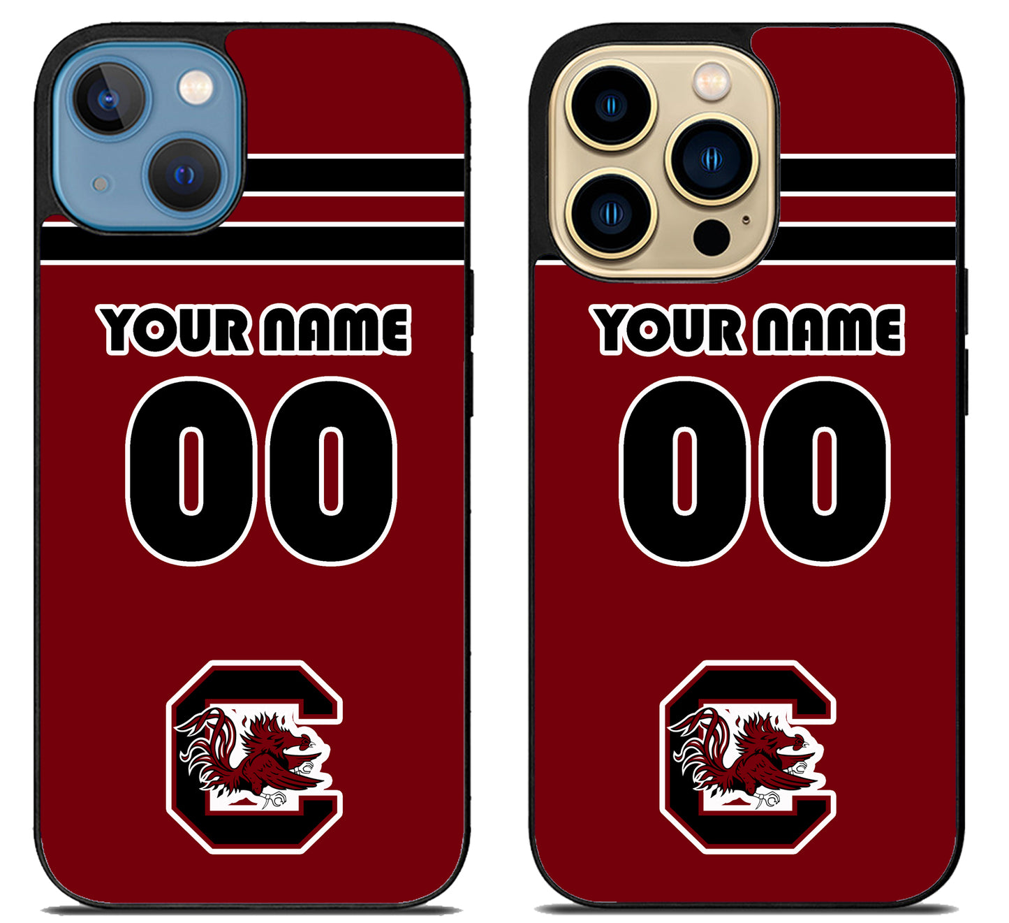Custom Personalized South Carolina Gamecocks iPhone 14 | 14 Plus | 14 Pro | 14 Pro Max Case
